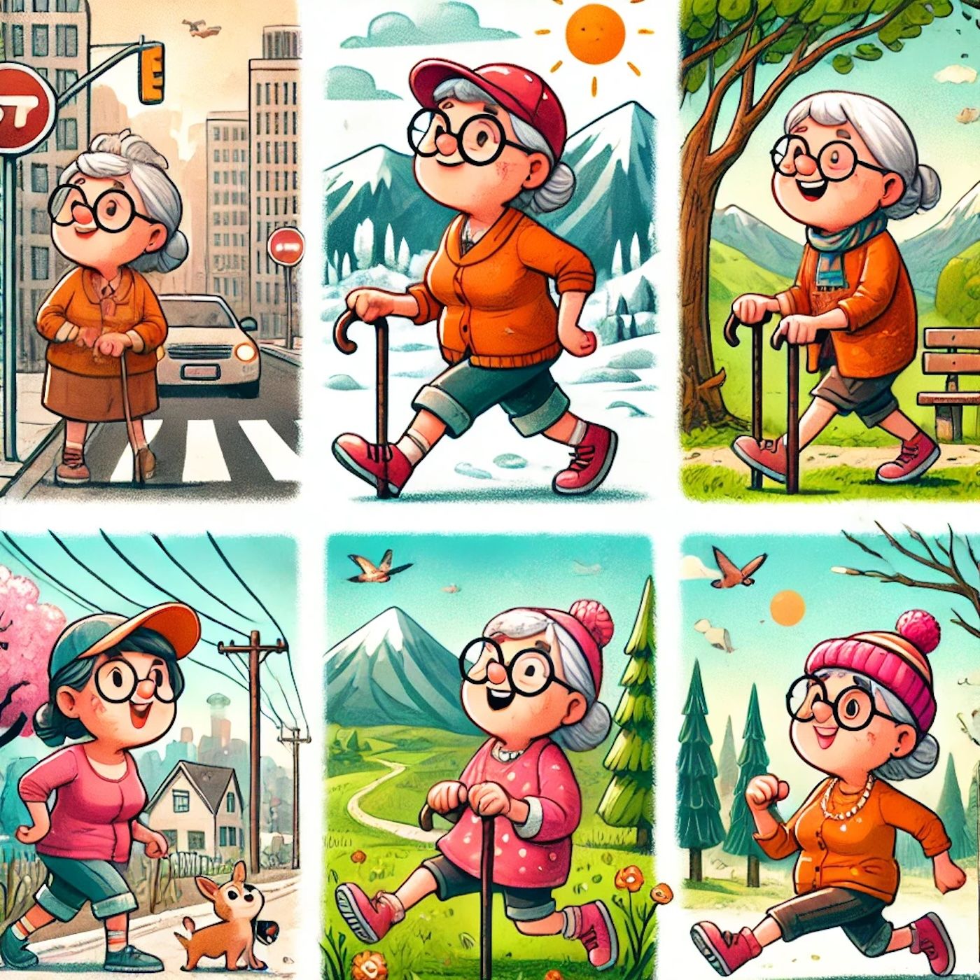 "My grandmother started walking five miles a day when she was sixty. She's ninety-seven now, and we don't know where the heck she is." episode artwork