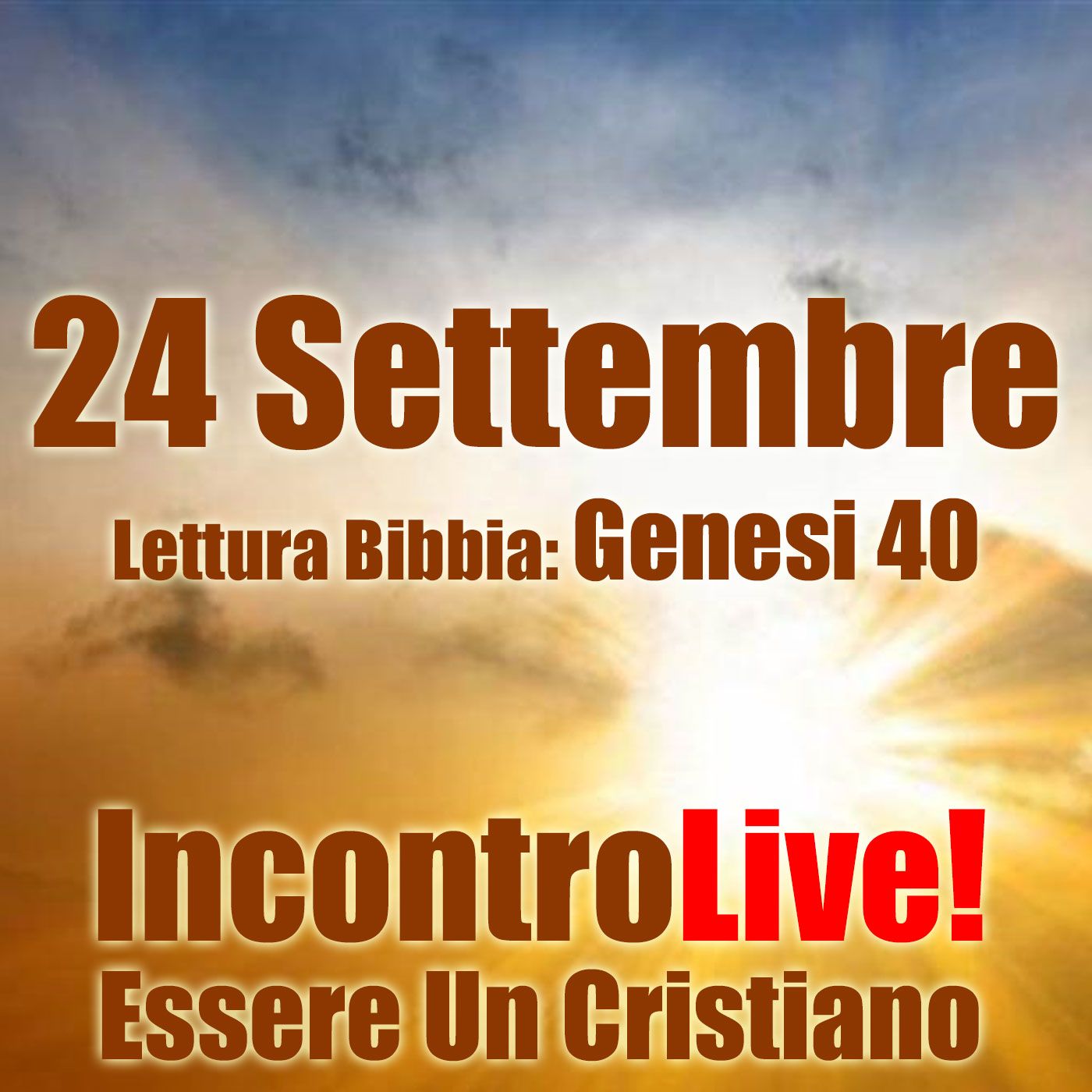 Incontro Live! Essere Un Cristiano