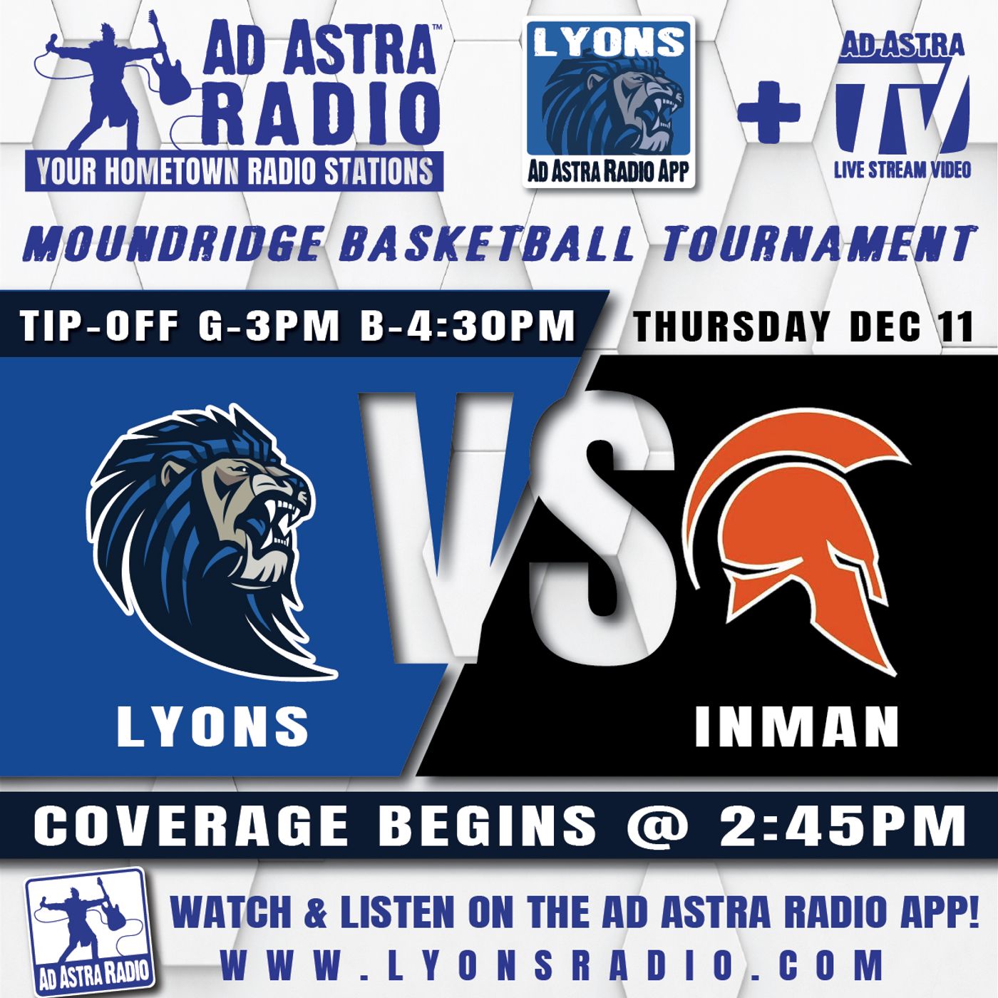 Lyons Lions vs Inman Teutons High School Basketball (Moundridge Tournament-December 11, 2025) episode artwork