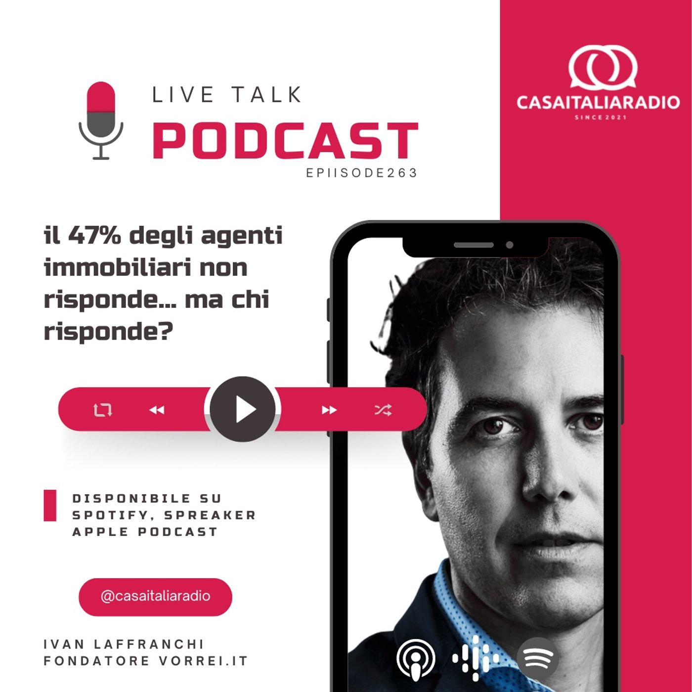 BM- Puntata N. 263 - Il 47% degli agenti immobiliari non risponde episode artwork