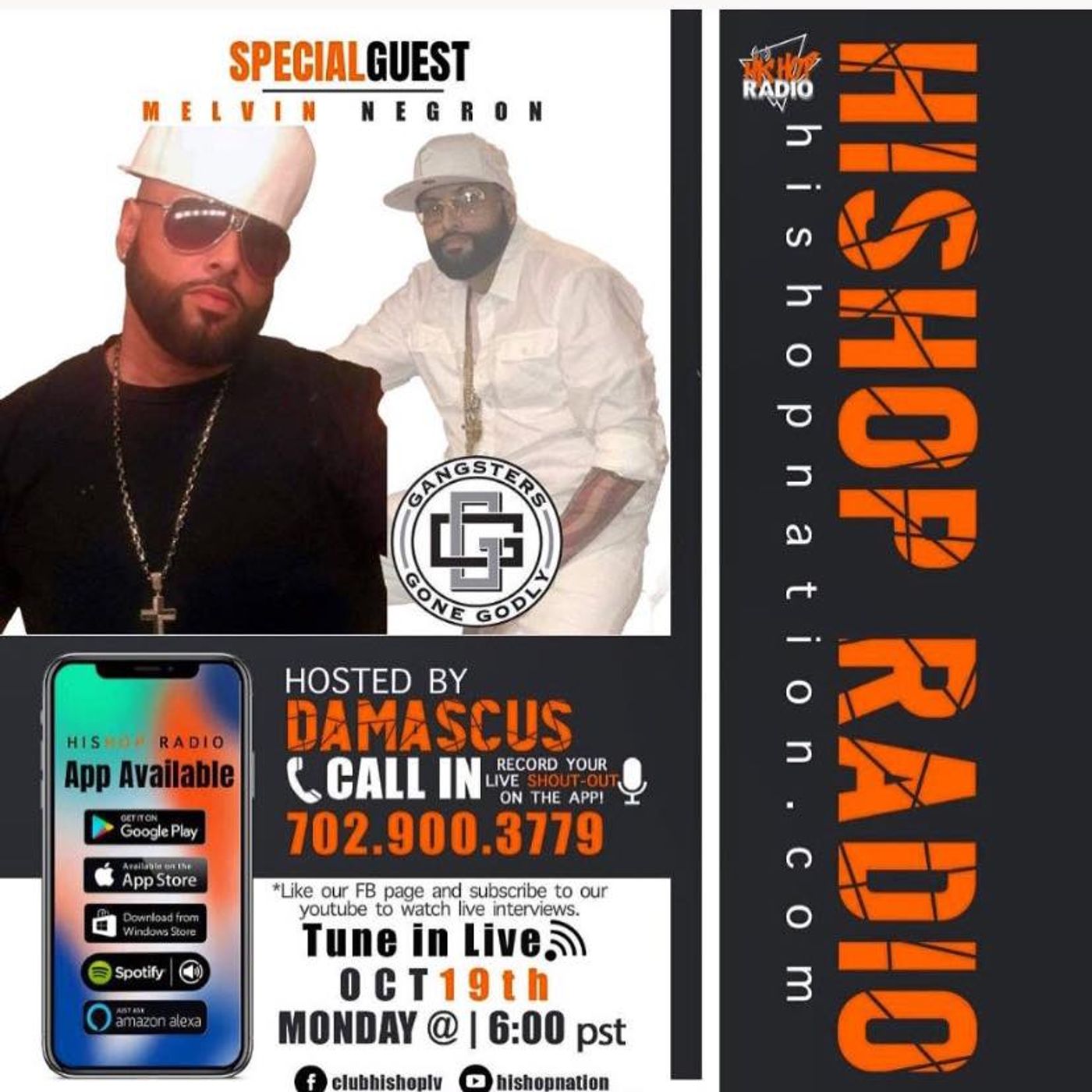 EPISODE 65 - His Hop Radio  - Gangsters Gone Godly episode artwork