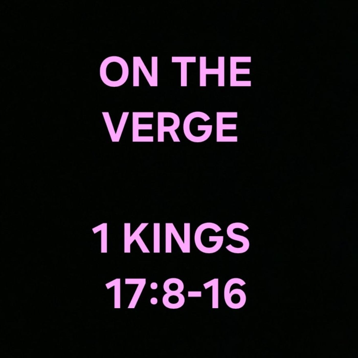 ON THE VERGE episode artwork