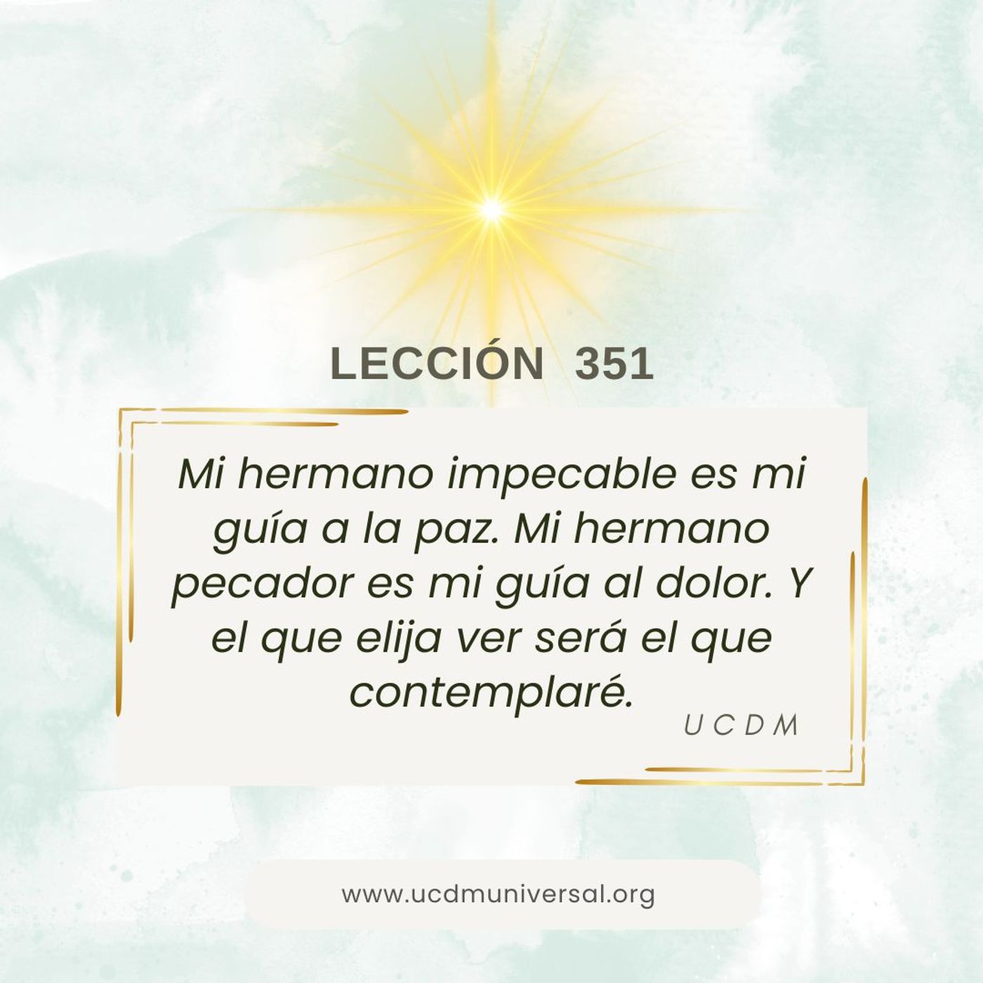 UCDM Universal LECCIÓN DEL DÍA