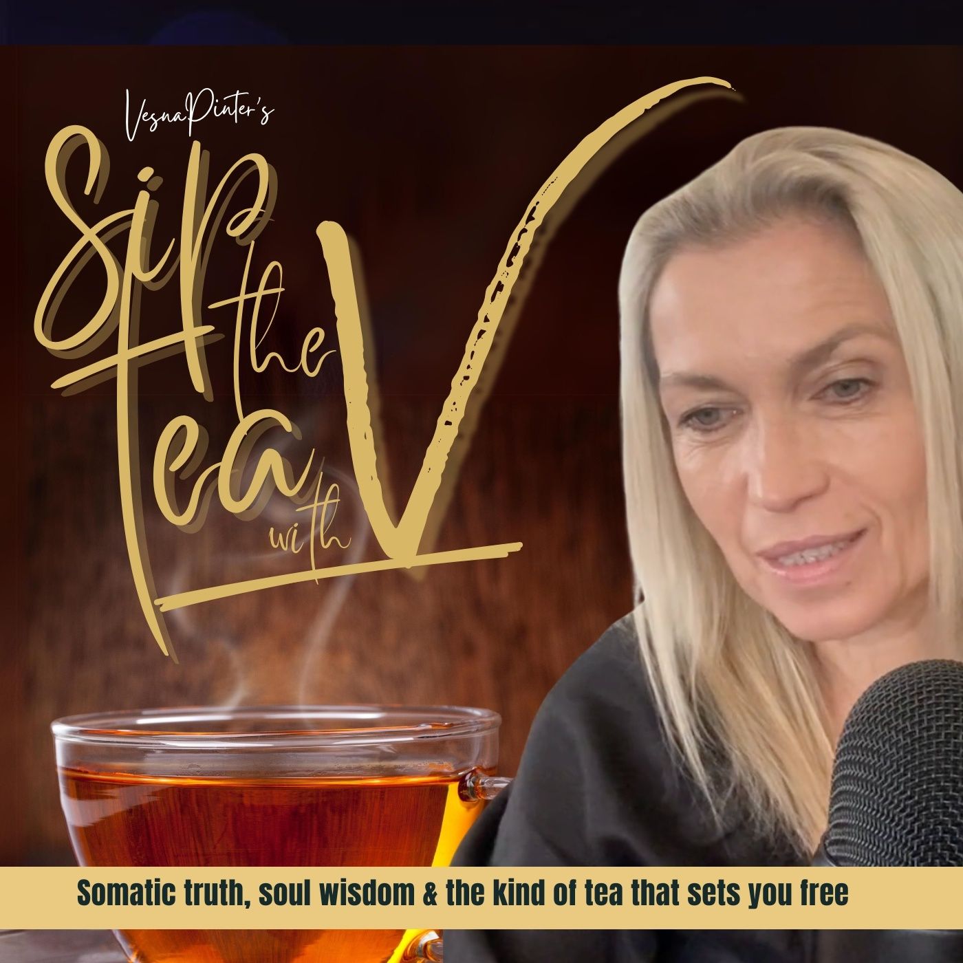 Sip the Tea with V podcast artwork