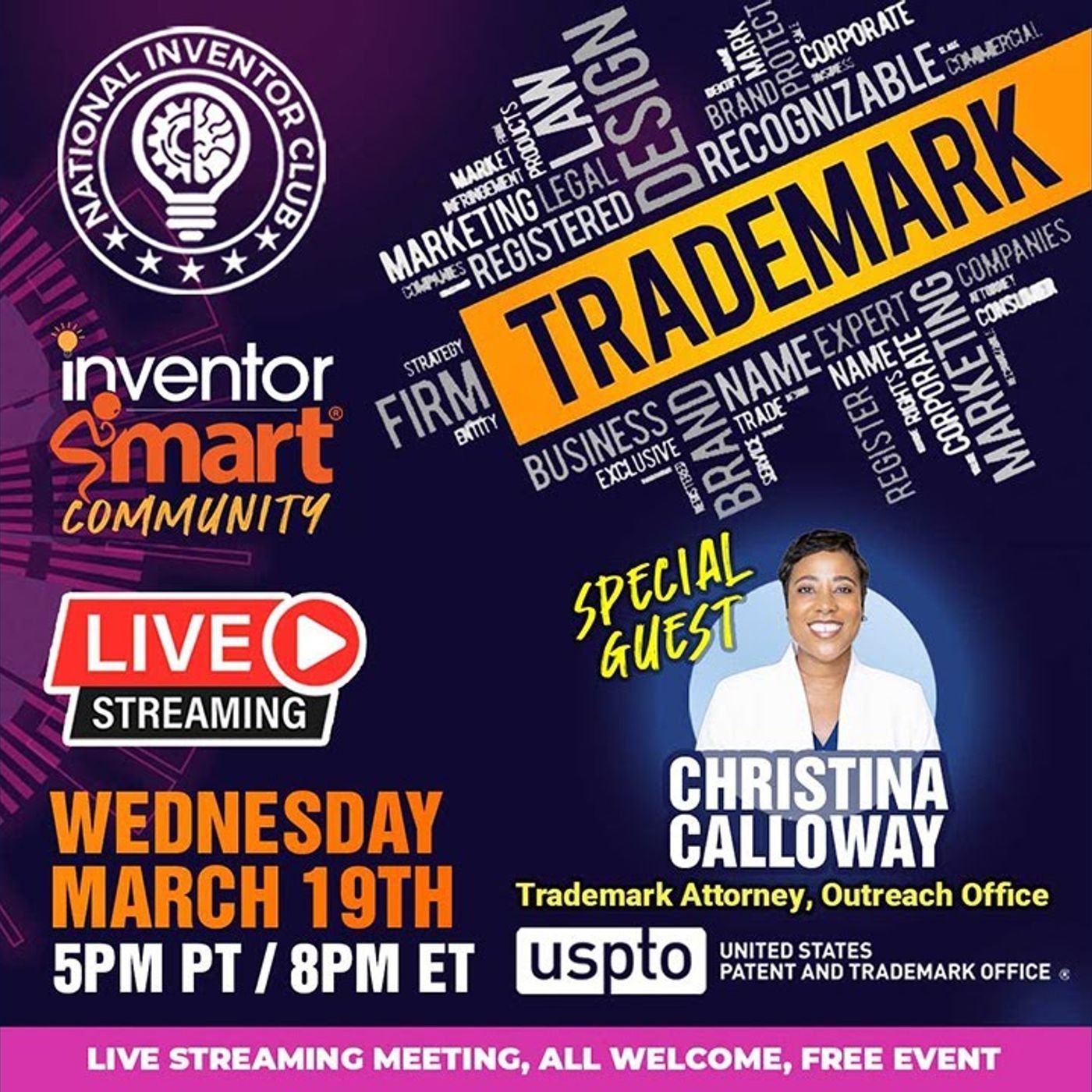 Free Trademark Bootcamp for Inventors and Entrepreneurs: US Patent & Trademark Office Expert episode artwork