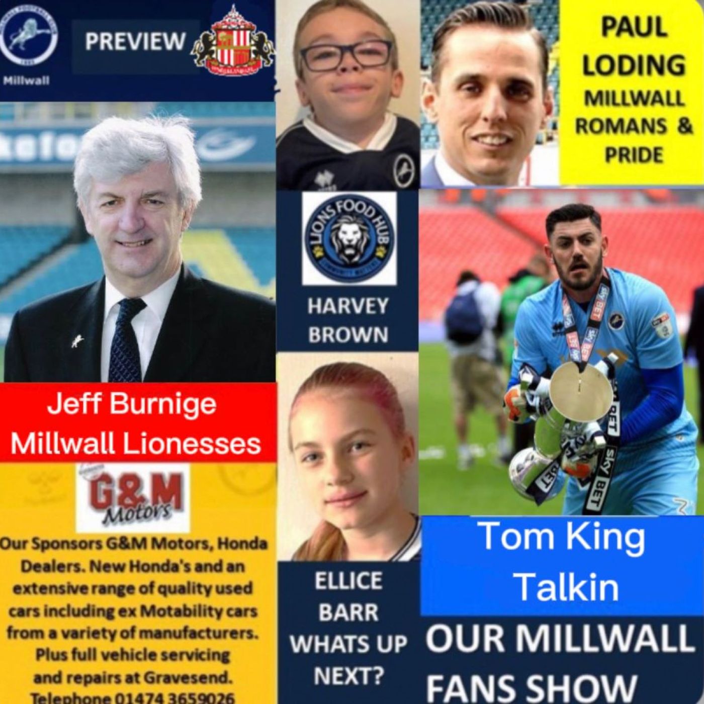 Our Millwall Fans Show - Sponsored by G&M Motors -  Gravesend 01/12/23