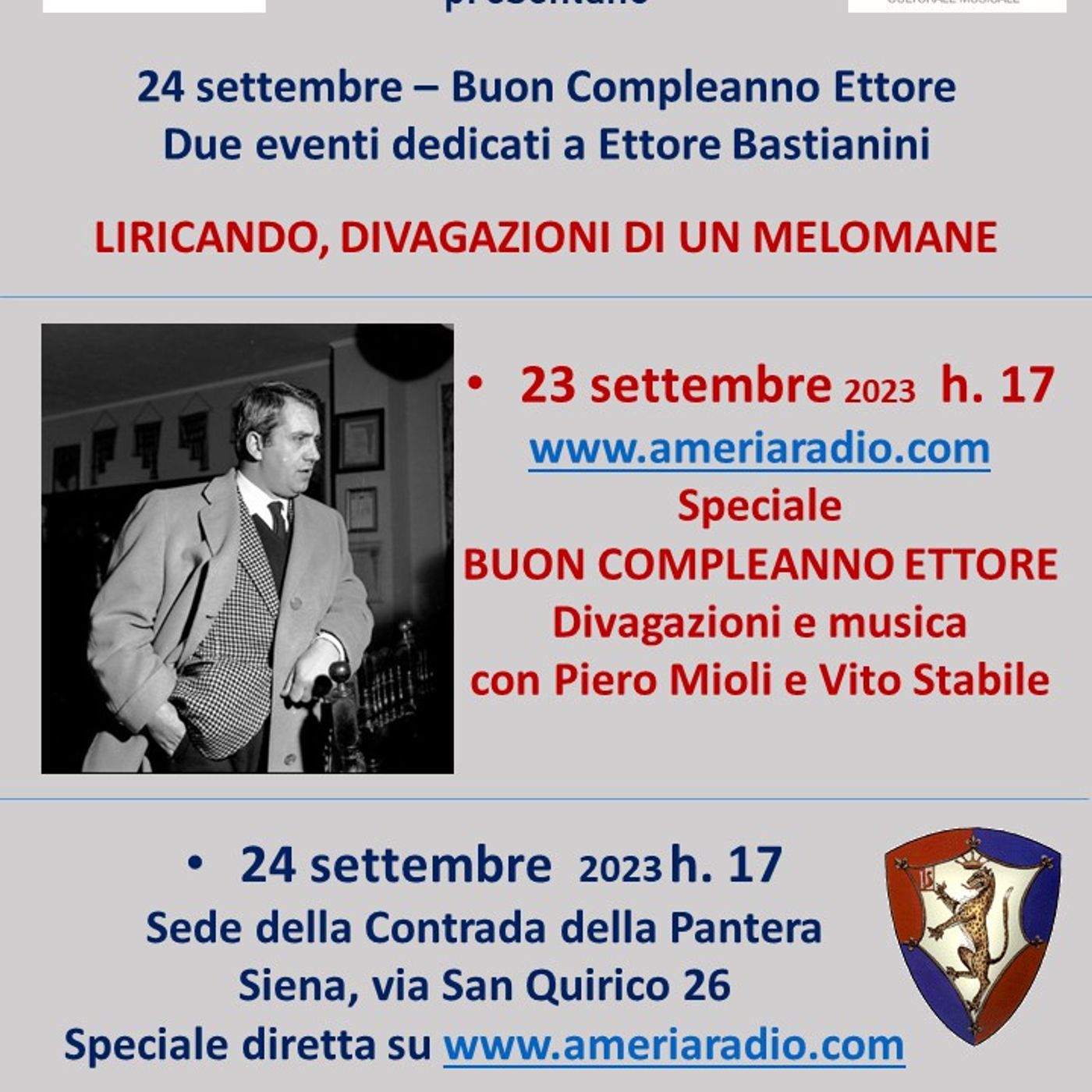Buon compleanno Ettore Bastianini
