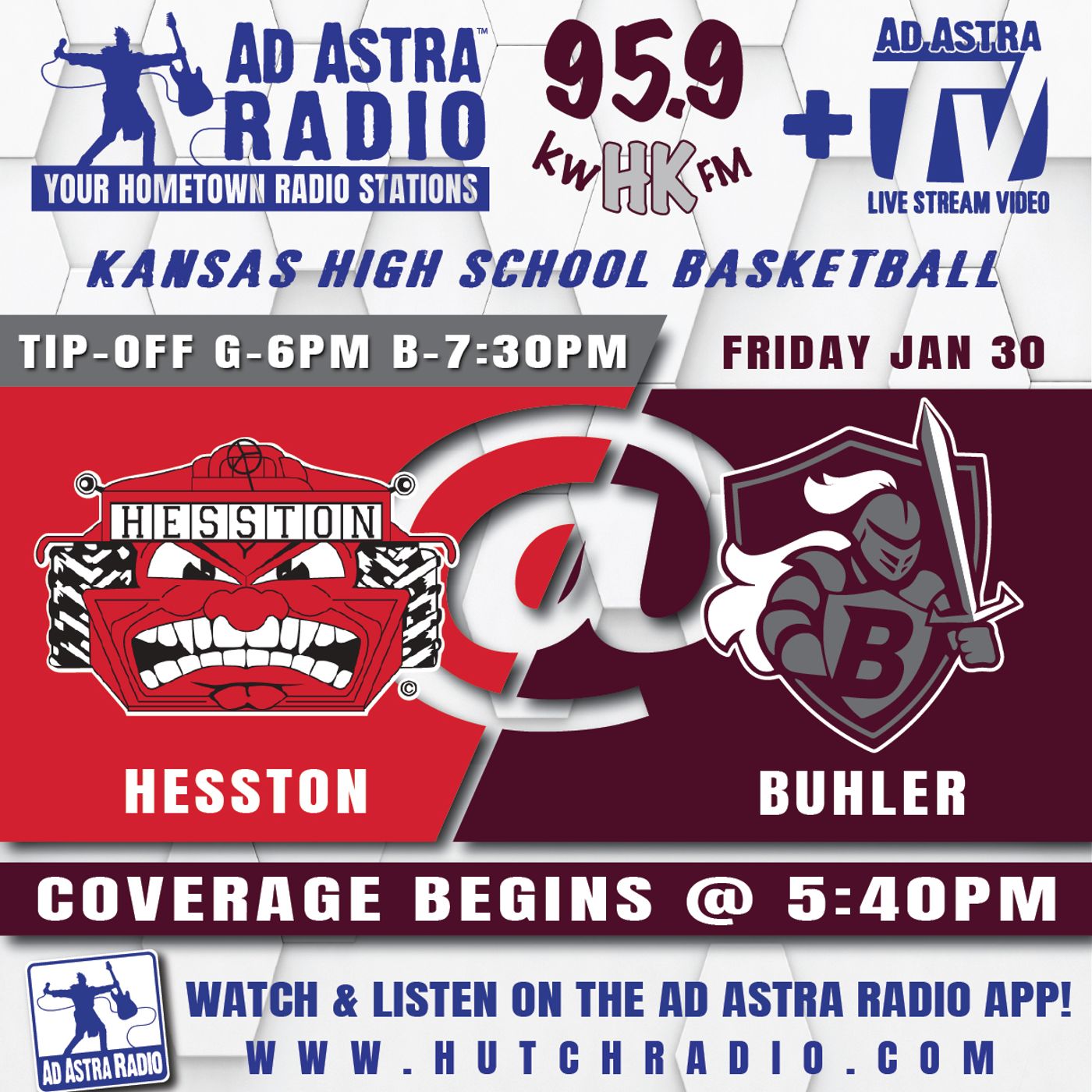 Hesston Lady Swathers at Buhler Lady Crusaders High School Basketball (January 30, 2026) episode artwork