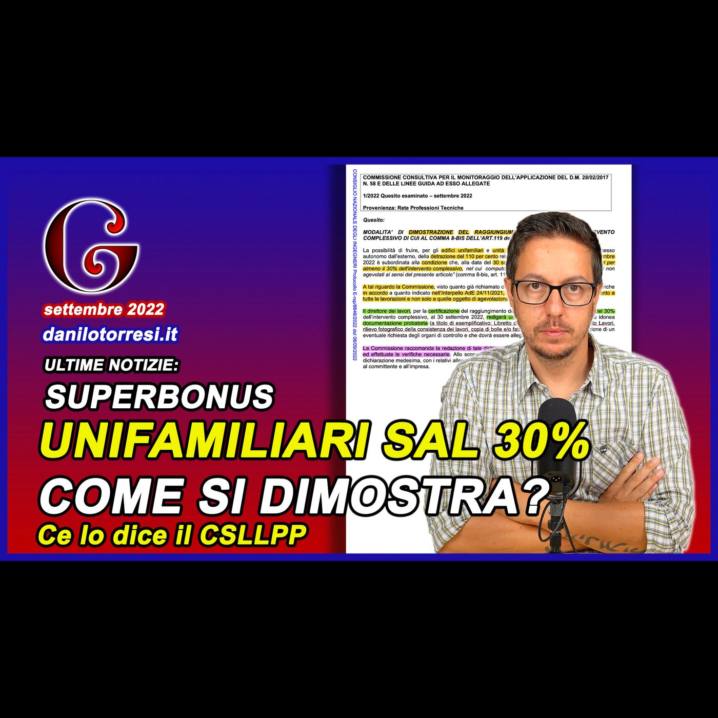 Come si dimostra il SAL 30 per le unifamiliari a settembre? Ultime notizie Superbonus 110 episode artwork