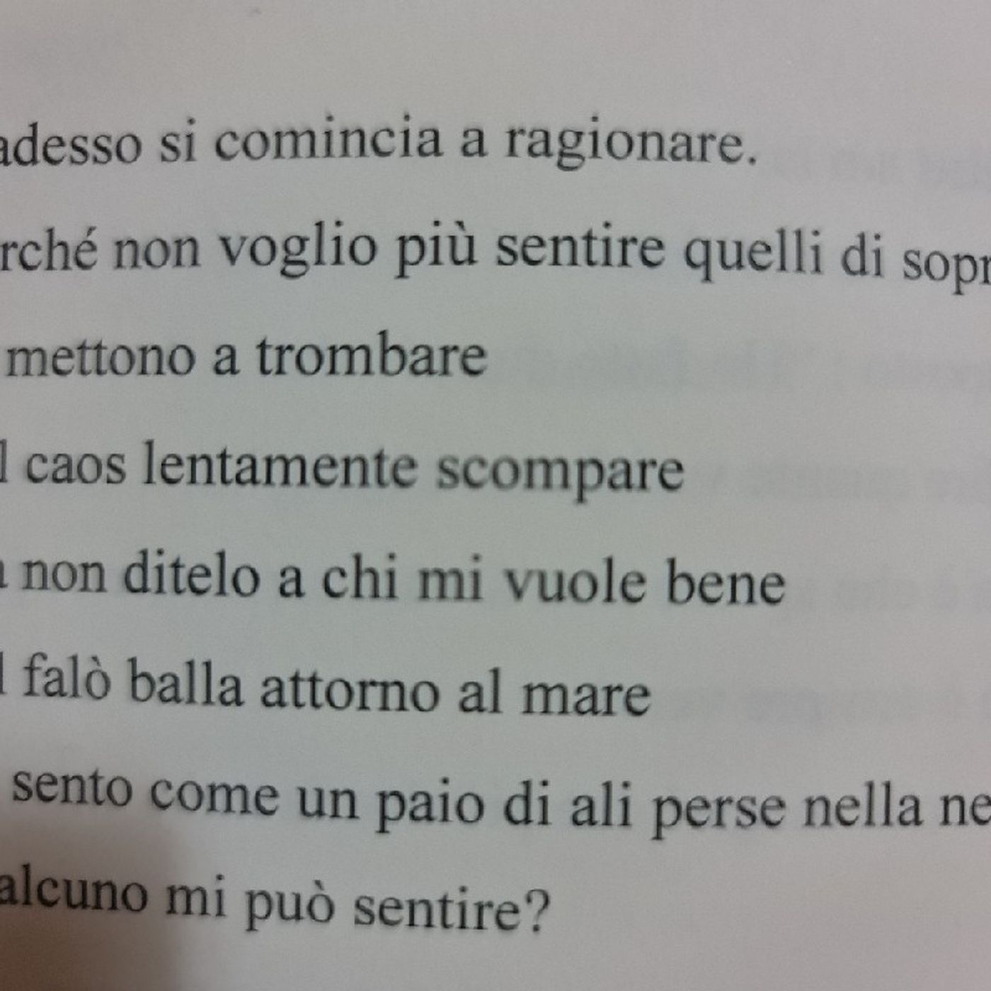 Cronache di un\'assenza