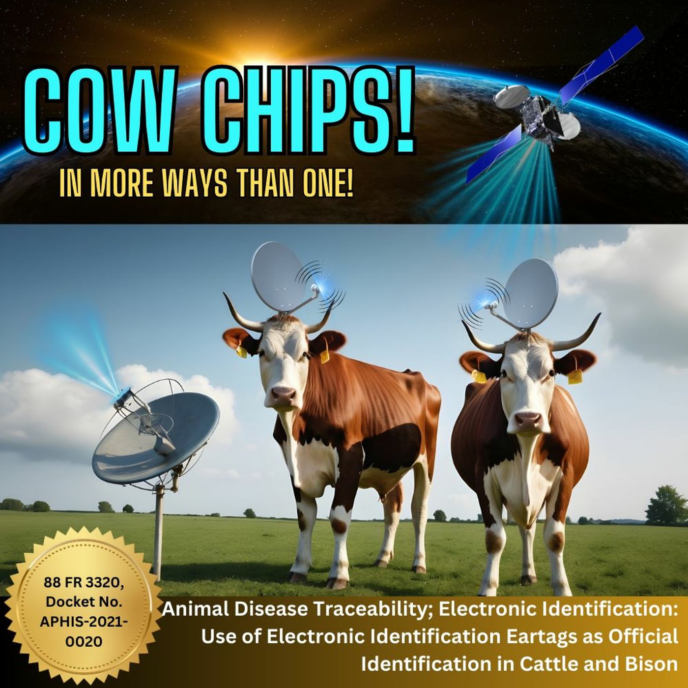 Cow Chips From Space - Literally! Tracking Live Animals