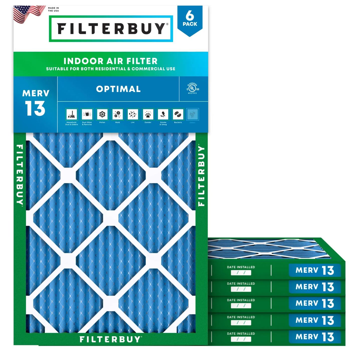 Best MERV 13 15x30x1 Furnace & HVAC Air Conditioner Filters