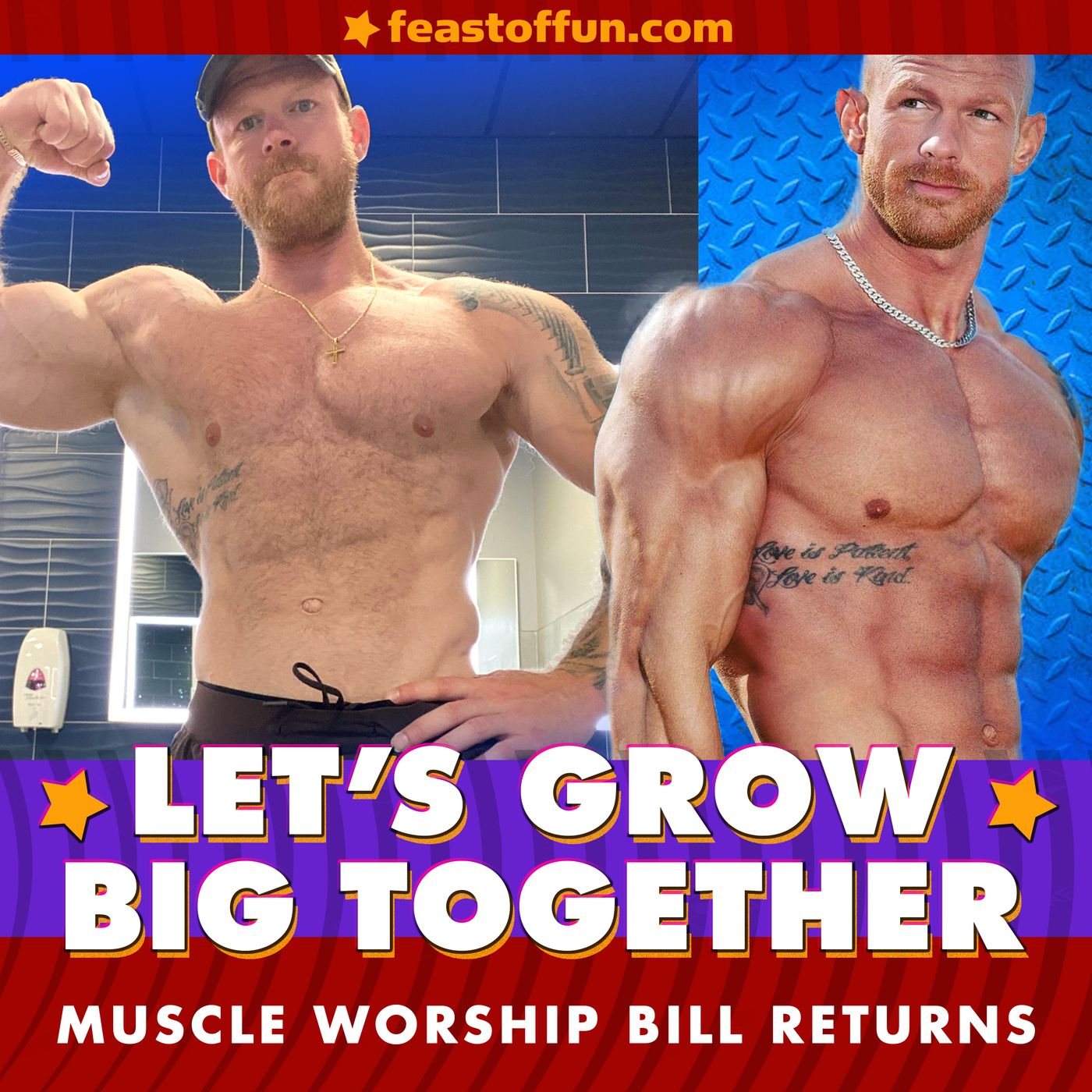 Muscle Worship Bill Returns – Lets Grow Big Together – Podcast