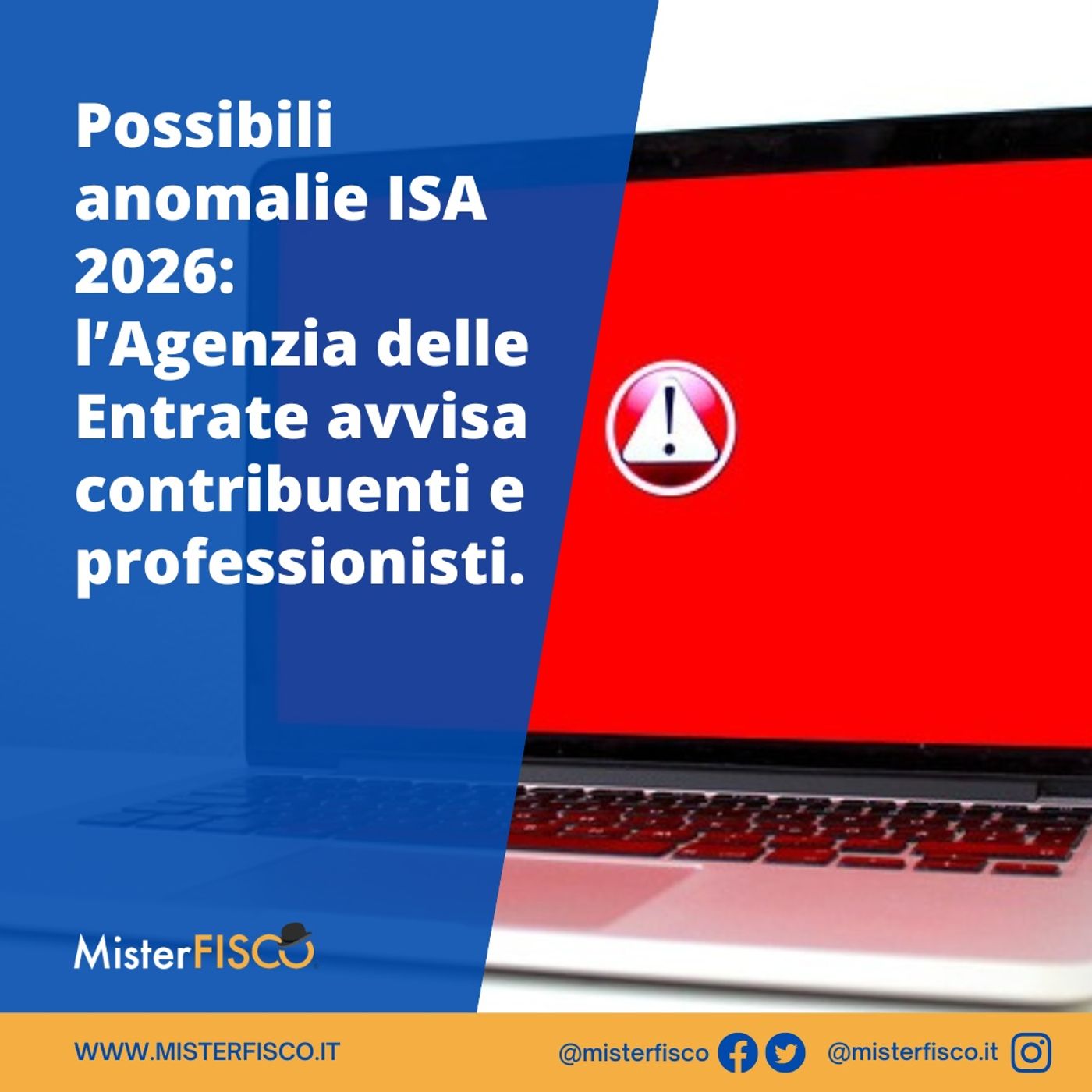 Possibili anomalie ISA 2026: l’Agenzia delle Entrate avvisa contribuenti e professionisti episode artwork