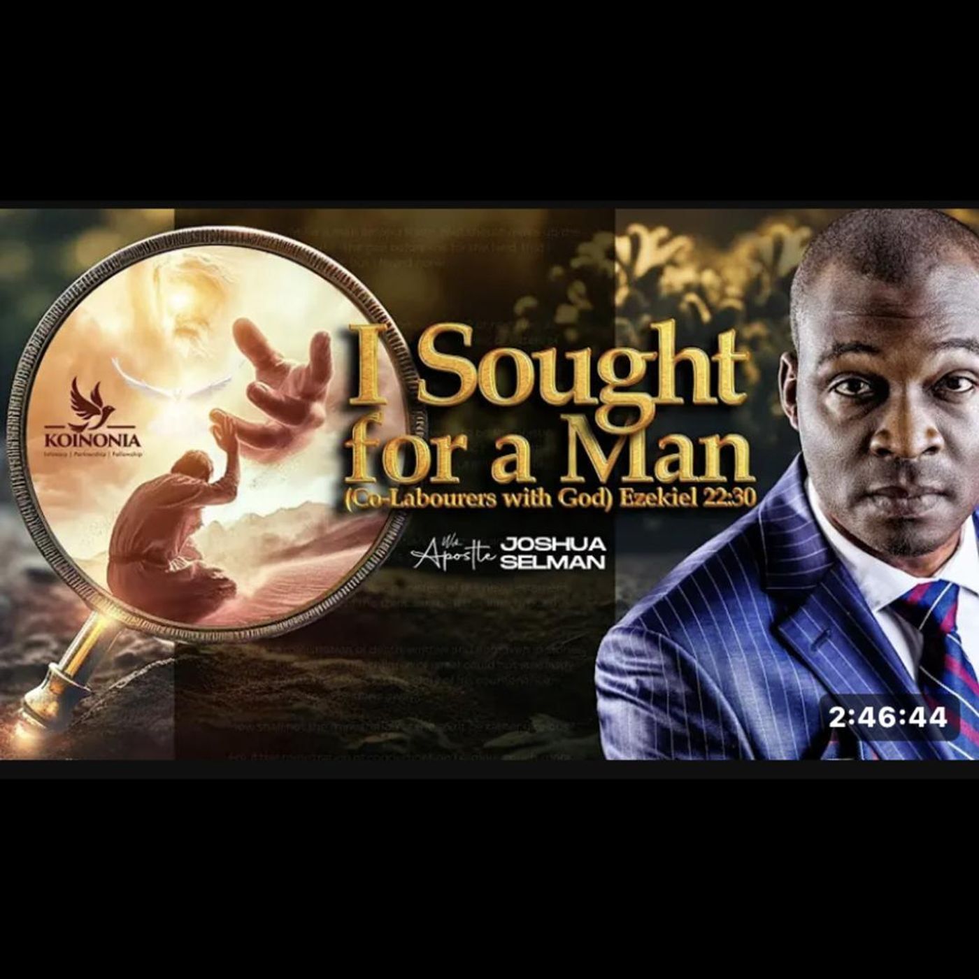 – I SOUGHT FOR A MAN by Joshua Selman
