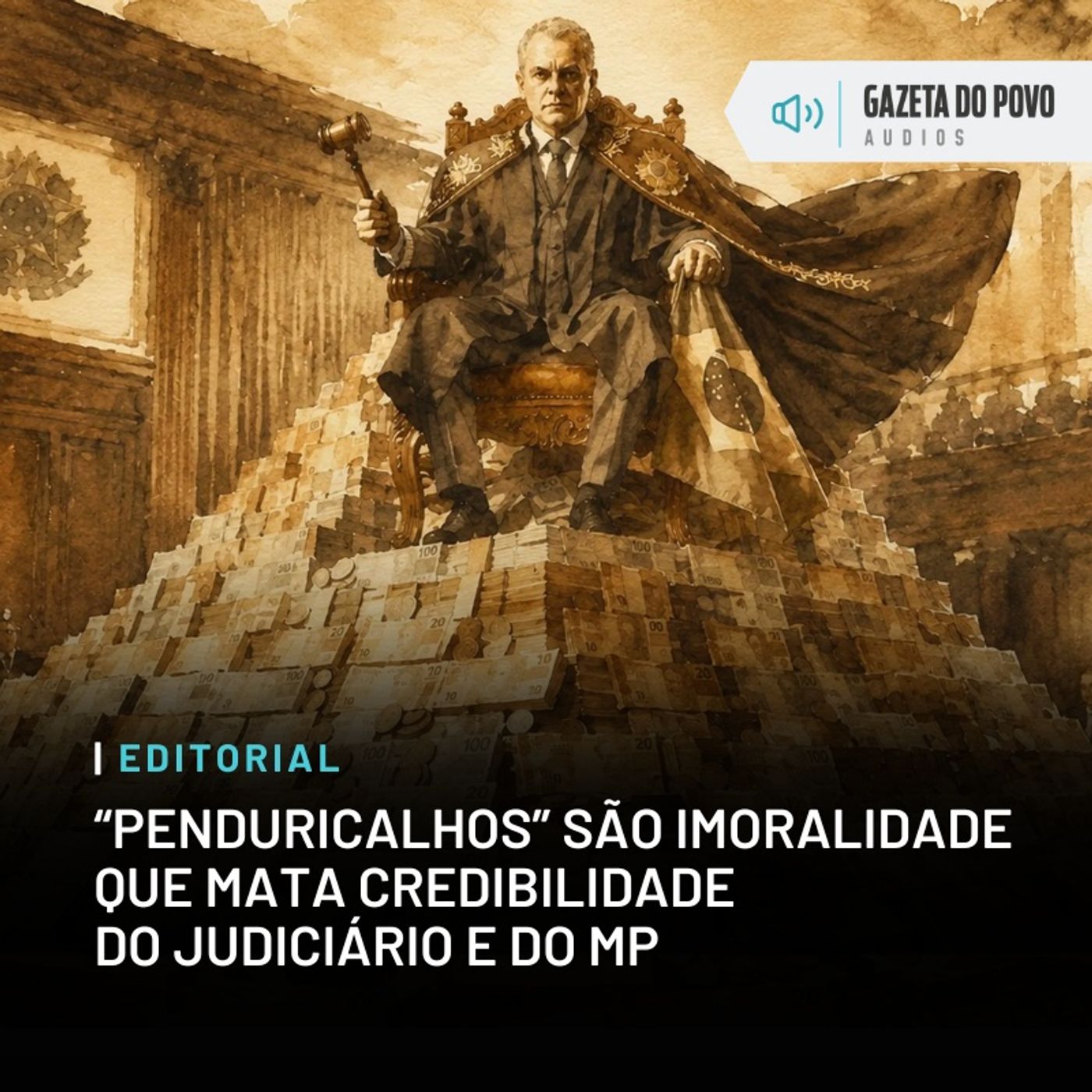 Editorial: "Penduricalhos" são imoralidade que mata credibilidade do Judiciário e do MP episode artwork