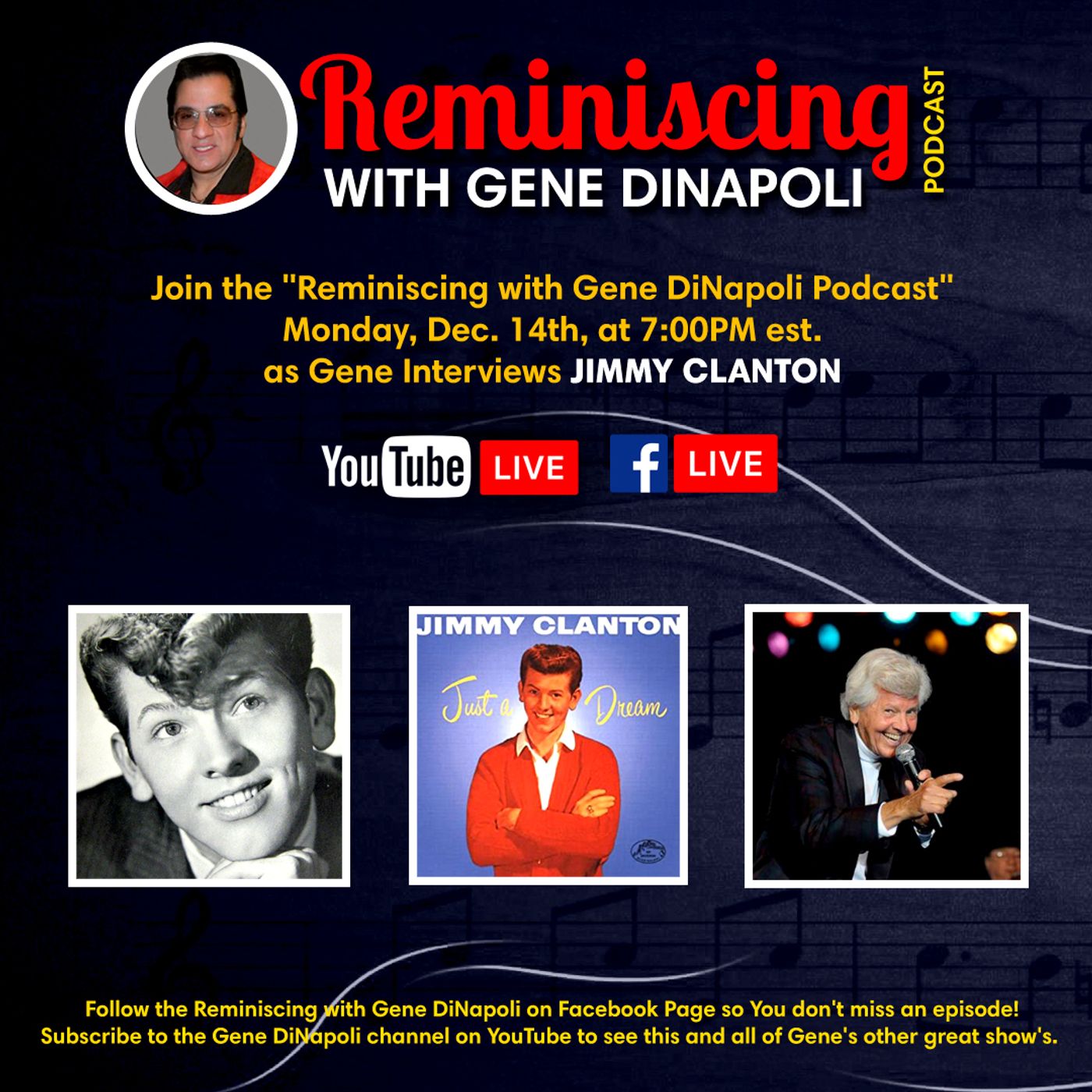 Jimmy Clanton, 50's and 60's Teen Idol interview with Gene DiNapoli