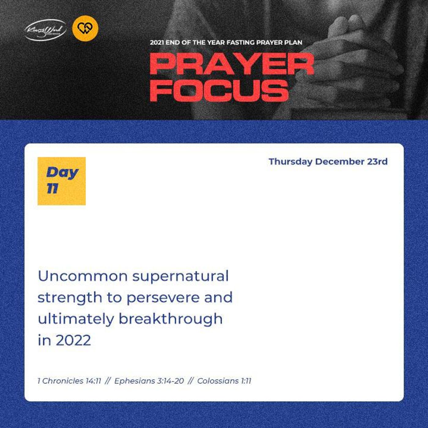 Uncommon Supernatural Strength | Restart (End of the Year Fasting) - Day 11 episode artwork