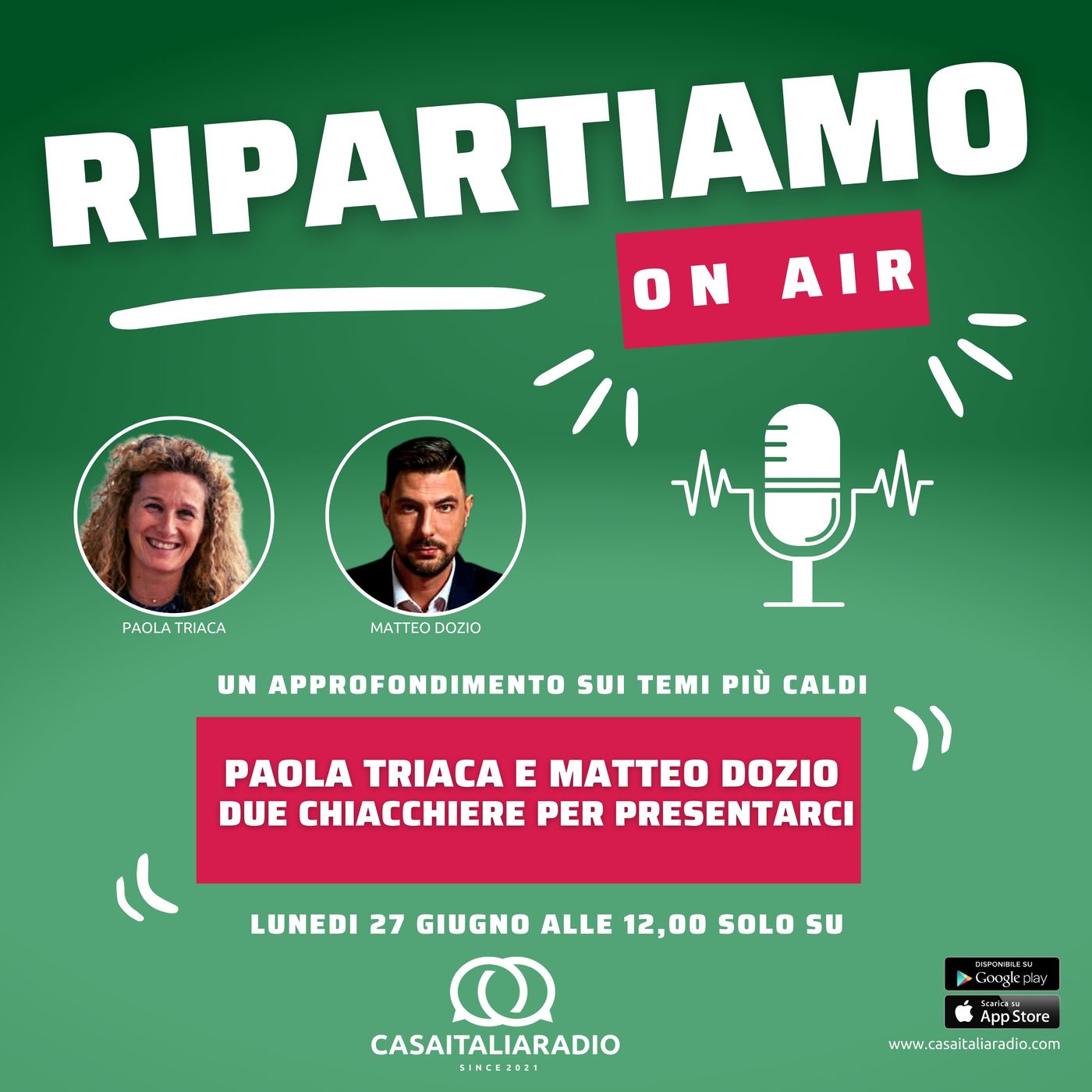Matteo Dozio e Paola Triaca. Due chiacchiere per presentarci
