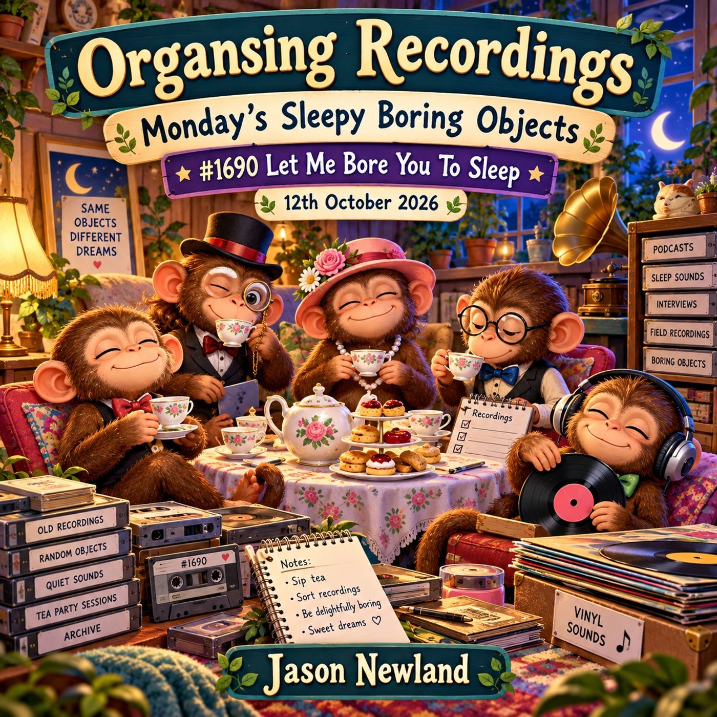(Overnight Music) Organsing Recordings | Monday’s Sleepy Boring Objects | #1690 Let Me Bore You To Sleep | 12th October 2026 | Jason Newland
