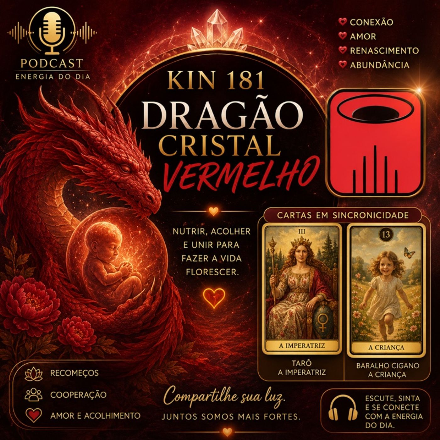 Energia do Dia  Kin 181 – Dragão Cristal Vermelho episode artwork