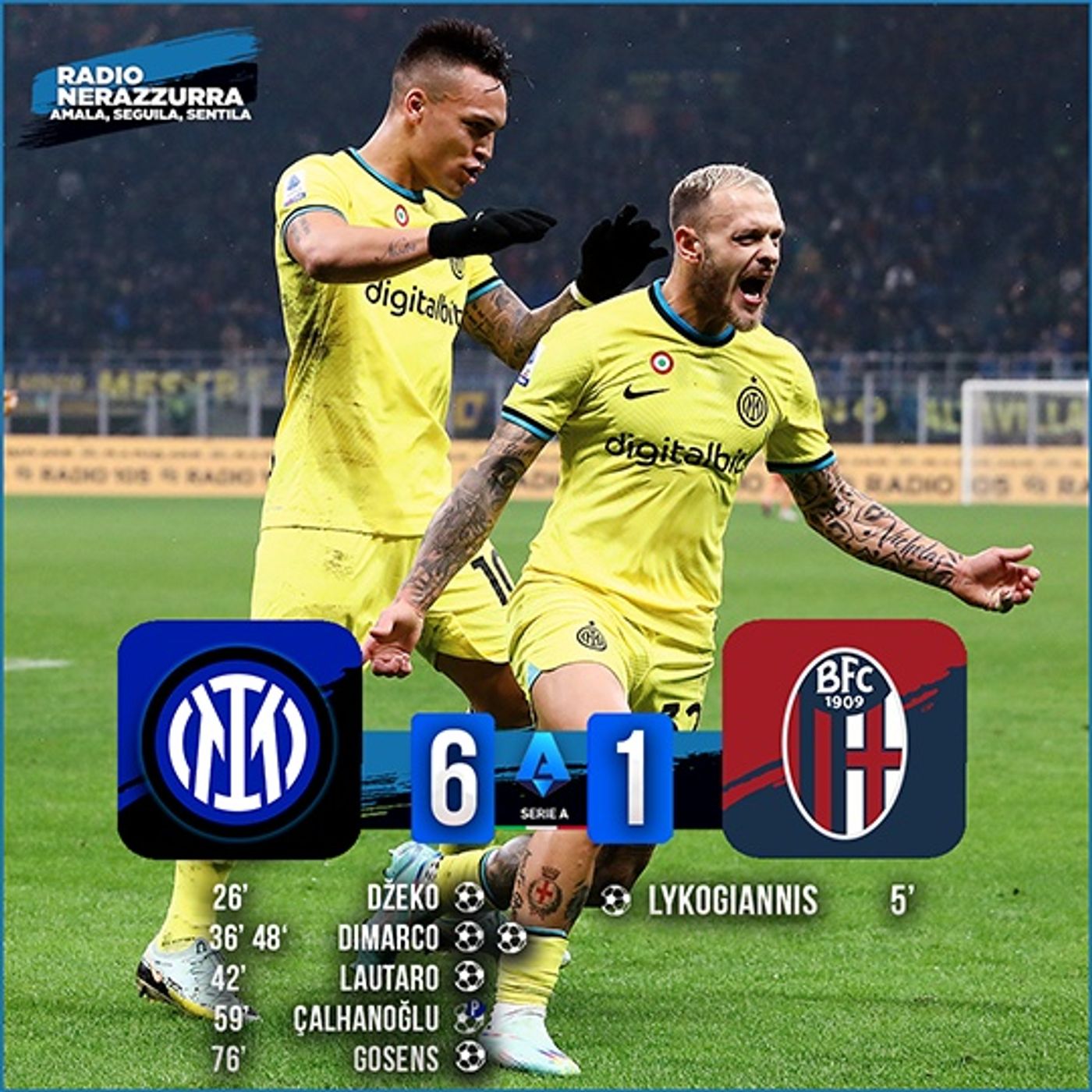 Post Partita - Inter - Bologna 6-1 - 09/11/2022 – Radio Nerazzurra Live ...