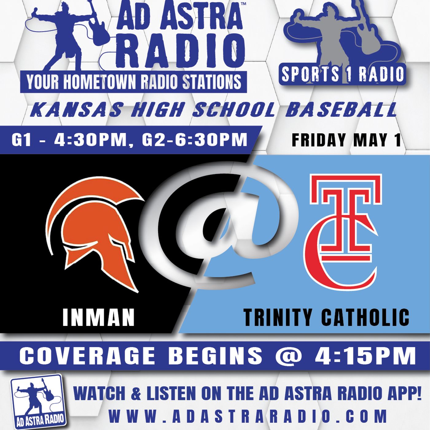 Inman Teutons at Hutchinson Trinty Catholic Celtics High School Baseball (Game 2-May 1, 2026) episode artwork