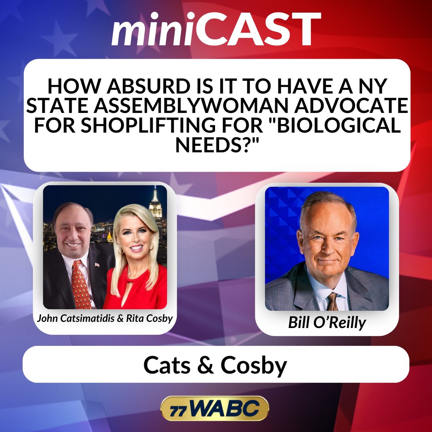 Bill O'Reilly: How Absurd is it to Have a NY State Assemblywoman Advocate for Shoplifting for "Biological Needs?" episode artwork
