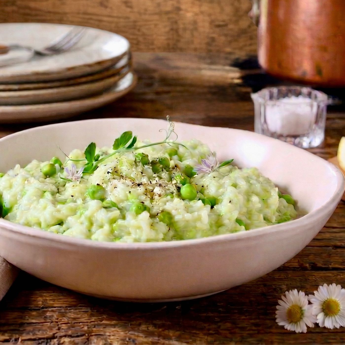 Risotto ai piselli cremoso: la ricetta vellutata episode artwork