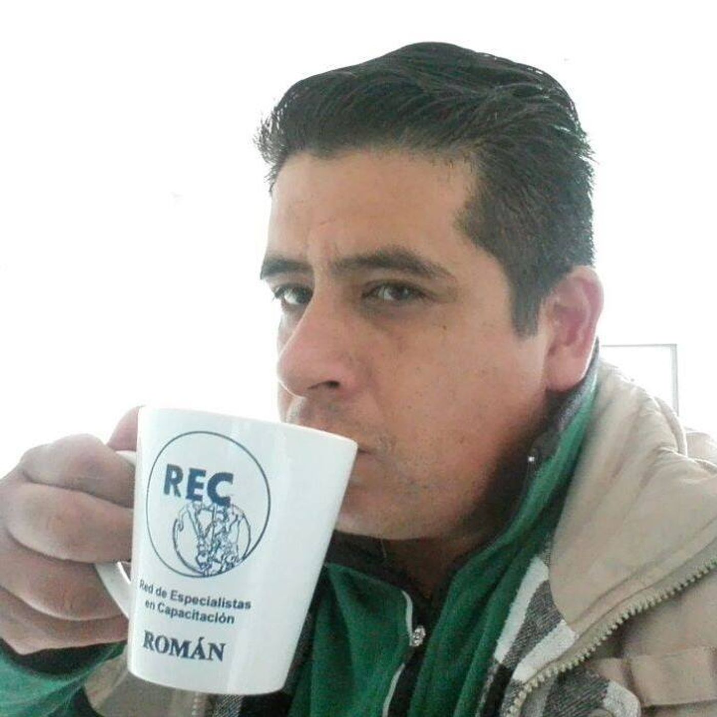 Con una taza de Café