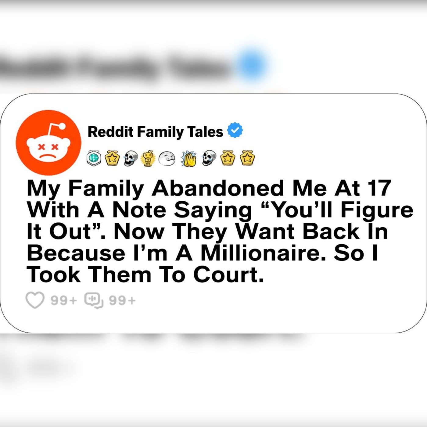 My Family Abandoned Me At 17 With A Note Saying “You’ll Figure It Out”. Now... - Reddit Family Tales episode artwork