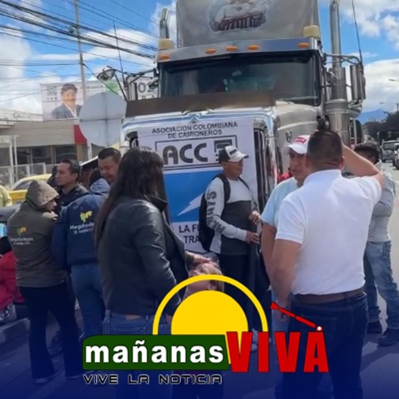 Plantón pacífico por crisis económica por subida de aranceles