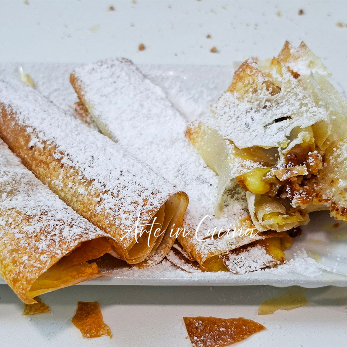 Rotolini di fillo alla crema pasticcera e amaretti episode artwork