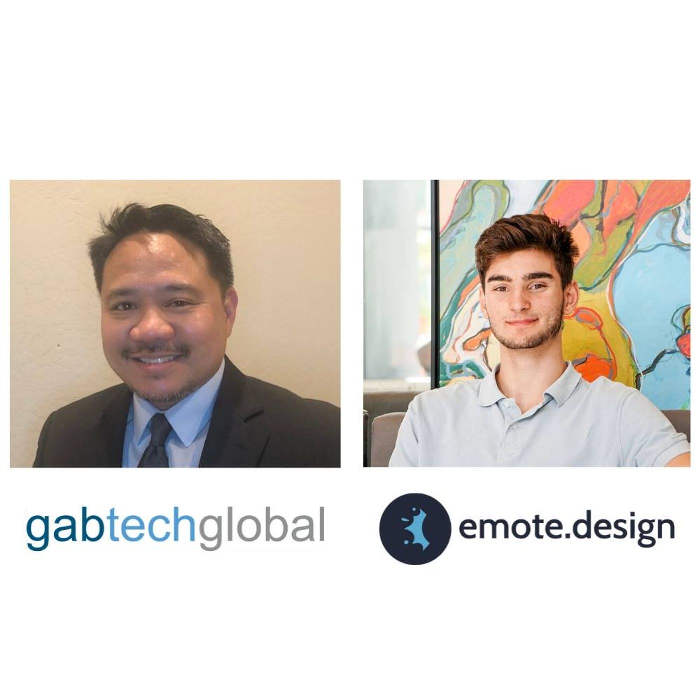 LAWGITIMATE Christopher Yap with Gabtech Global and Adam French with emote.design episode artwork