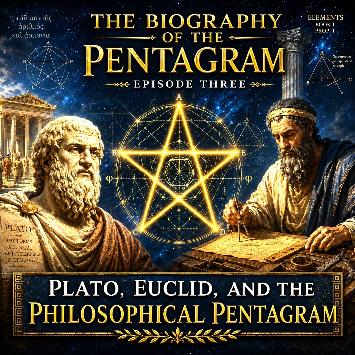 The Biography Of The Pentagram Episode 3- Plato, Euclid, and the Philosophical Pentagram