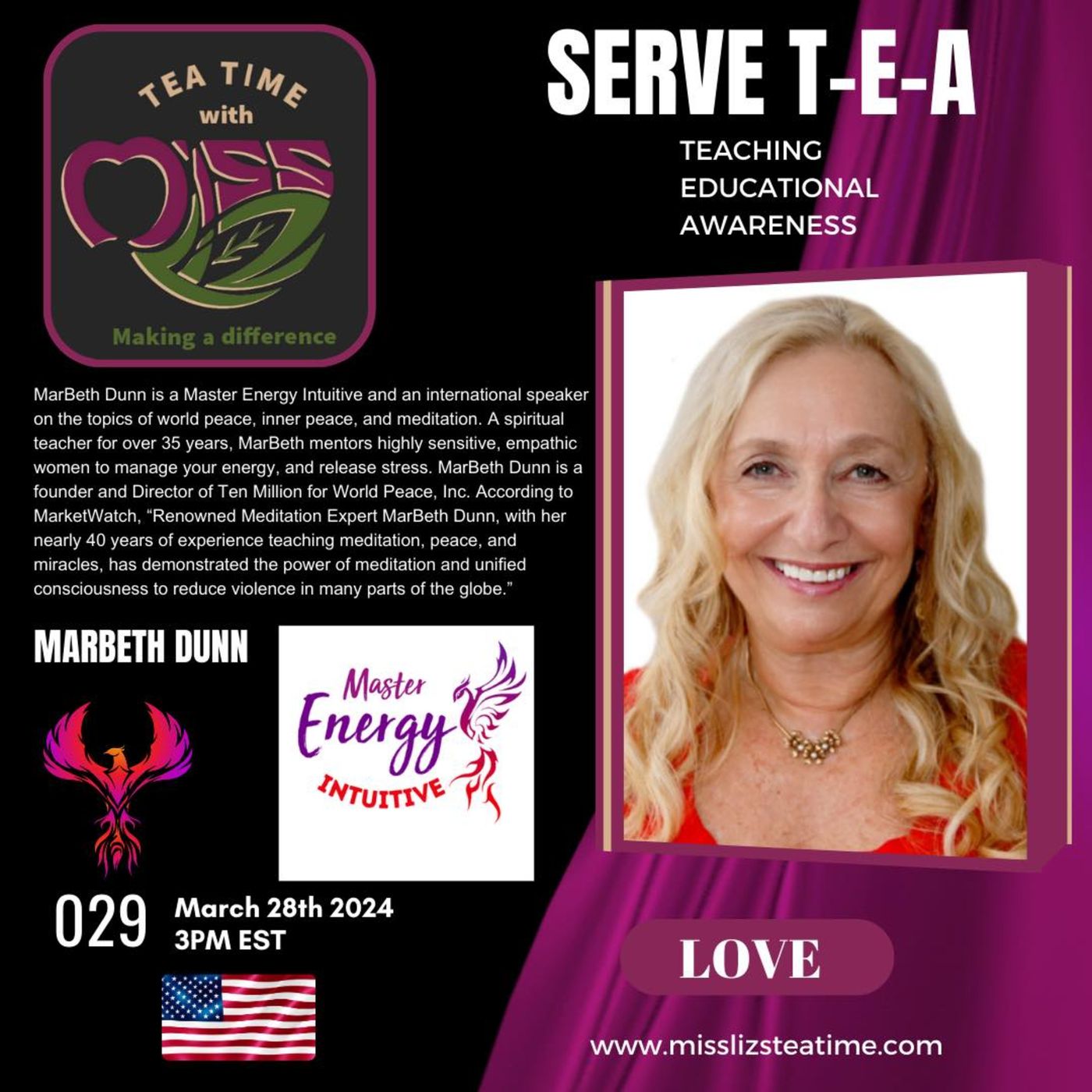 Teatime with Miss Liz