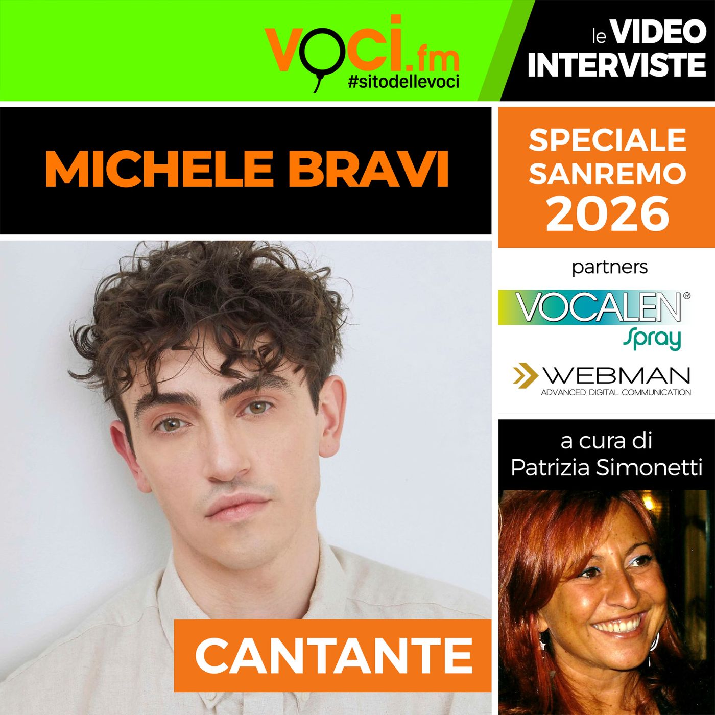 SANREMO 2026: MICHELE BRAVI su VOCI.fm - clicca PLAY e ascolta l'intervista