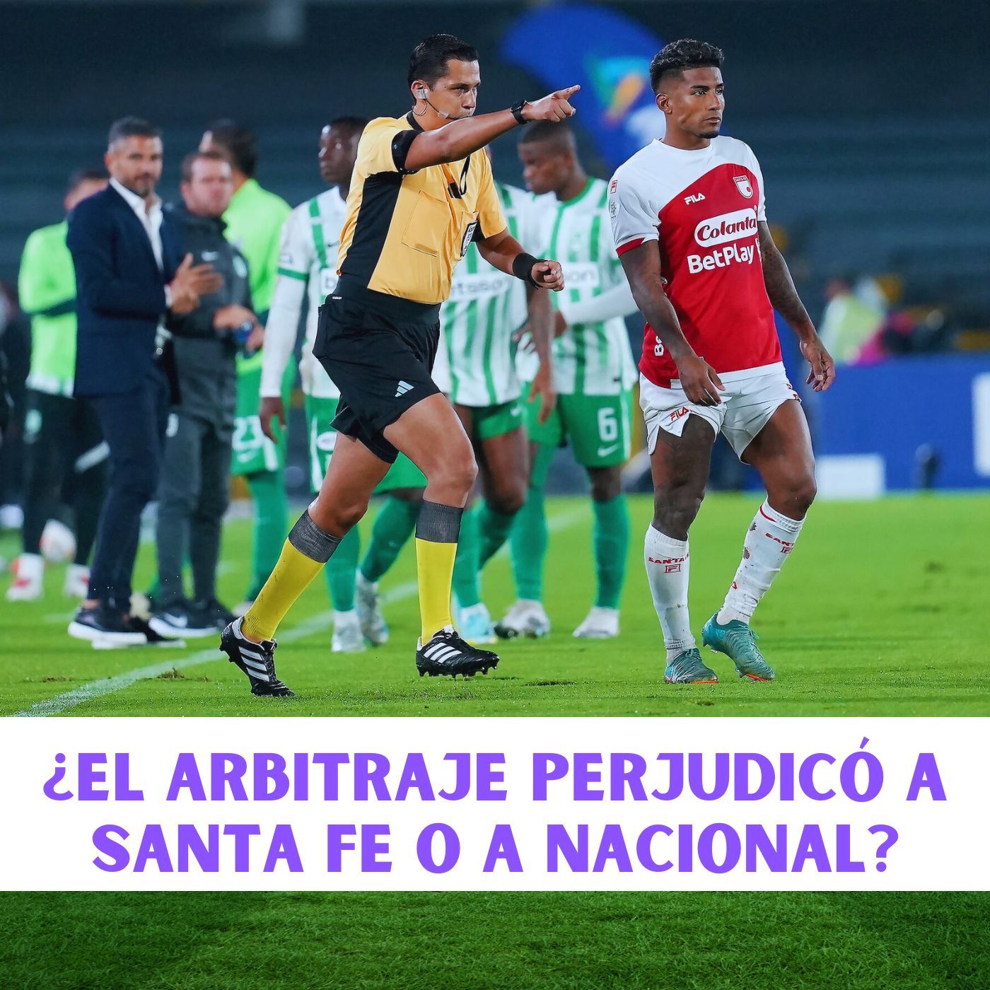 ¿EL ARBITRAJE PERJUDICÓ A SANTA FE O A NACIONAL?