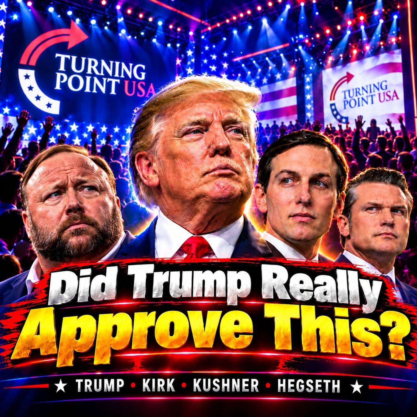 Donald Trump, Jared Kushner, Pete Hegseth: The Hasan Livestream| Alex Jones Comedy w/ Ben and John episode artwork