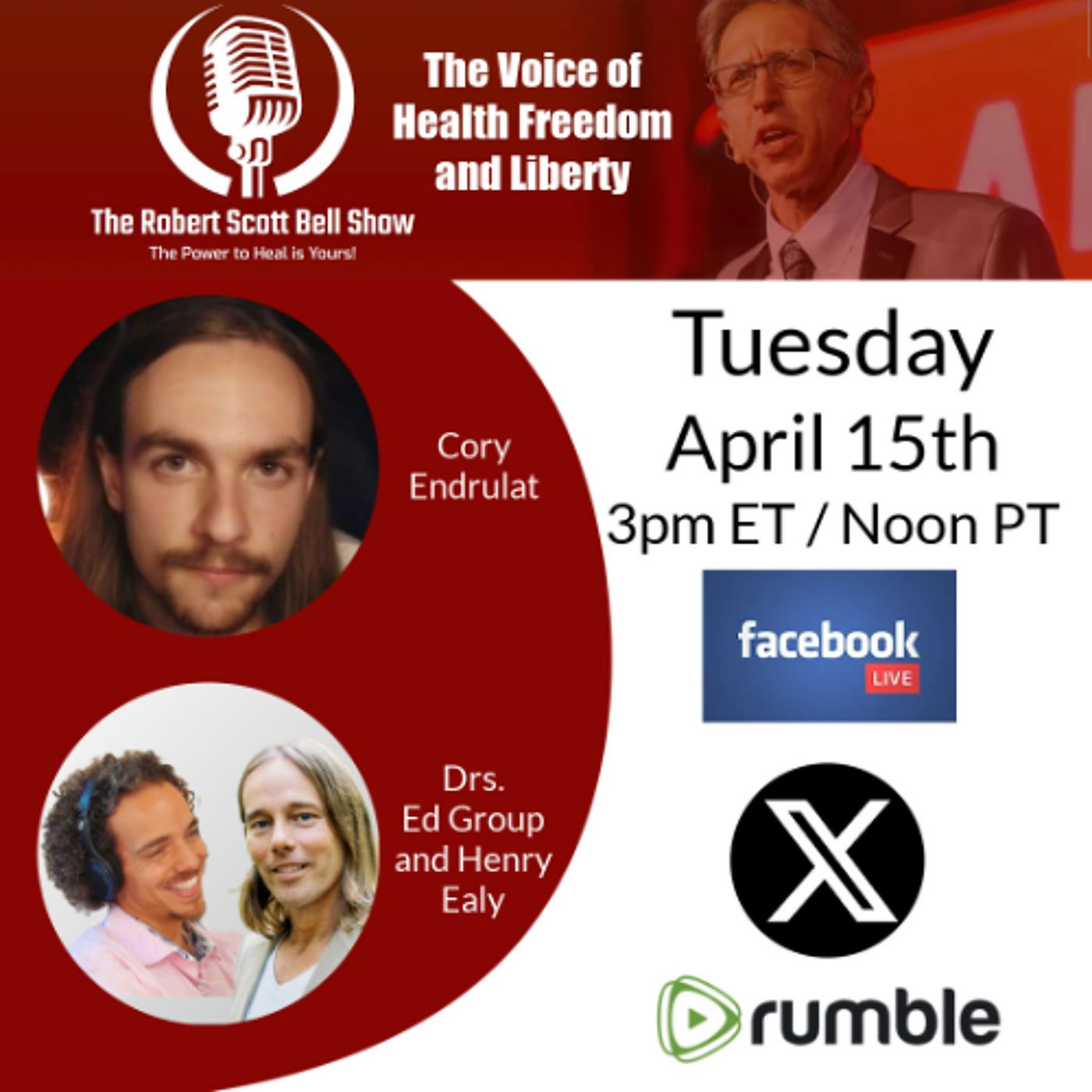 RFK Jr. Slams FDA, Cory Endrulat, Natural Intelligence Unleashed, Dr. Group & Dr. Ealy, Real ID - The RSB Show 4-15-25 episode artwork