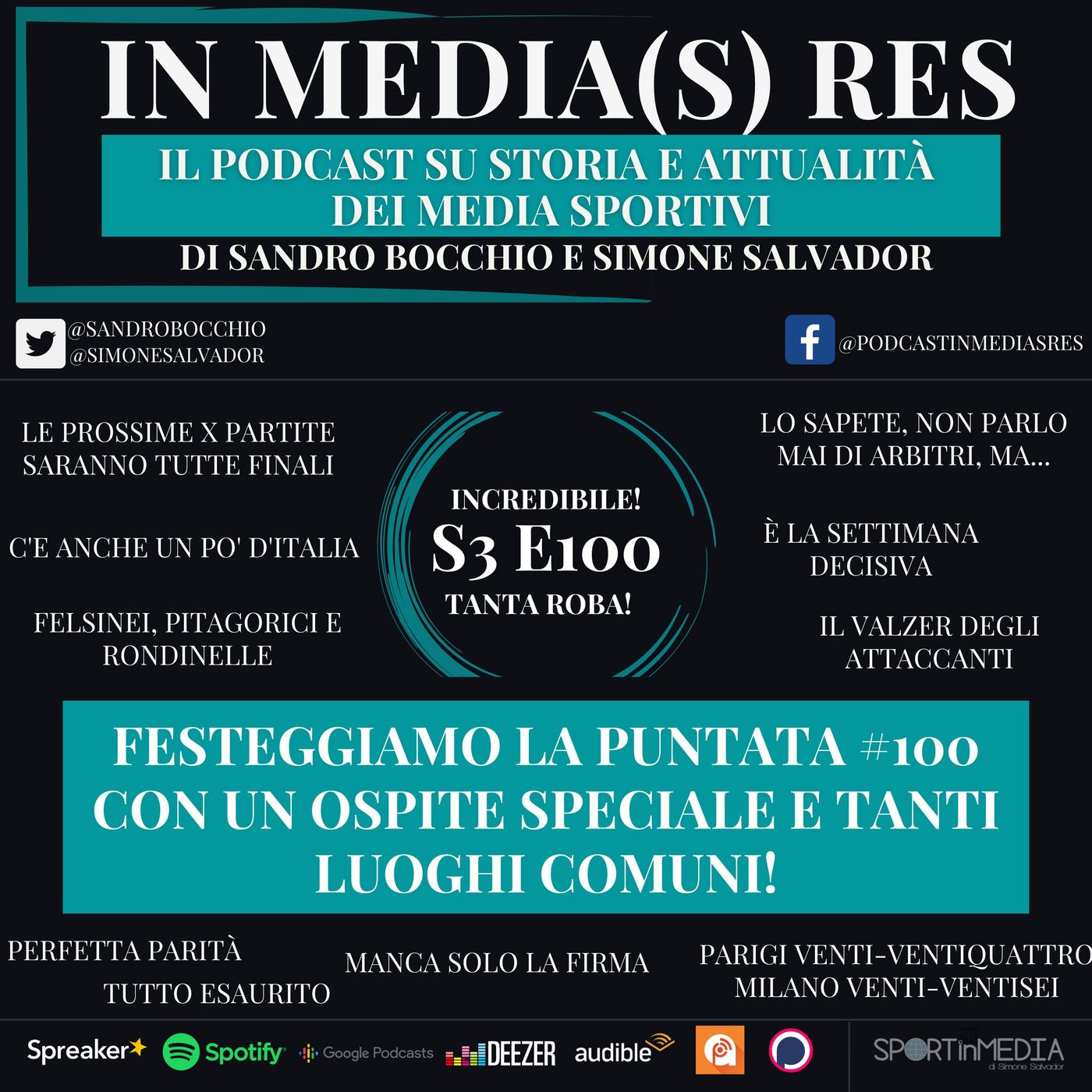 S3 E100 | Celebriamo le 100pt.(x2)con Wenner Gatta! Giornalismo, Mondiali nuoto, Valore medaglie, Rai Sport, Sky, Serie A-DAZN, Super-agosto episode artwork