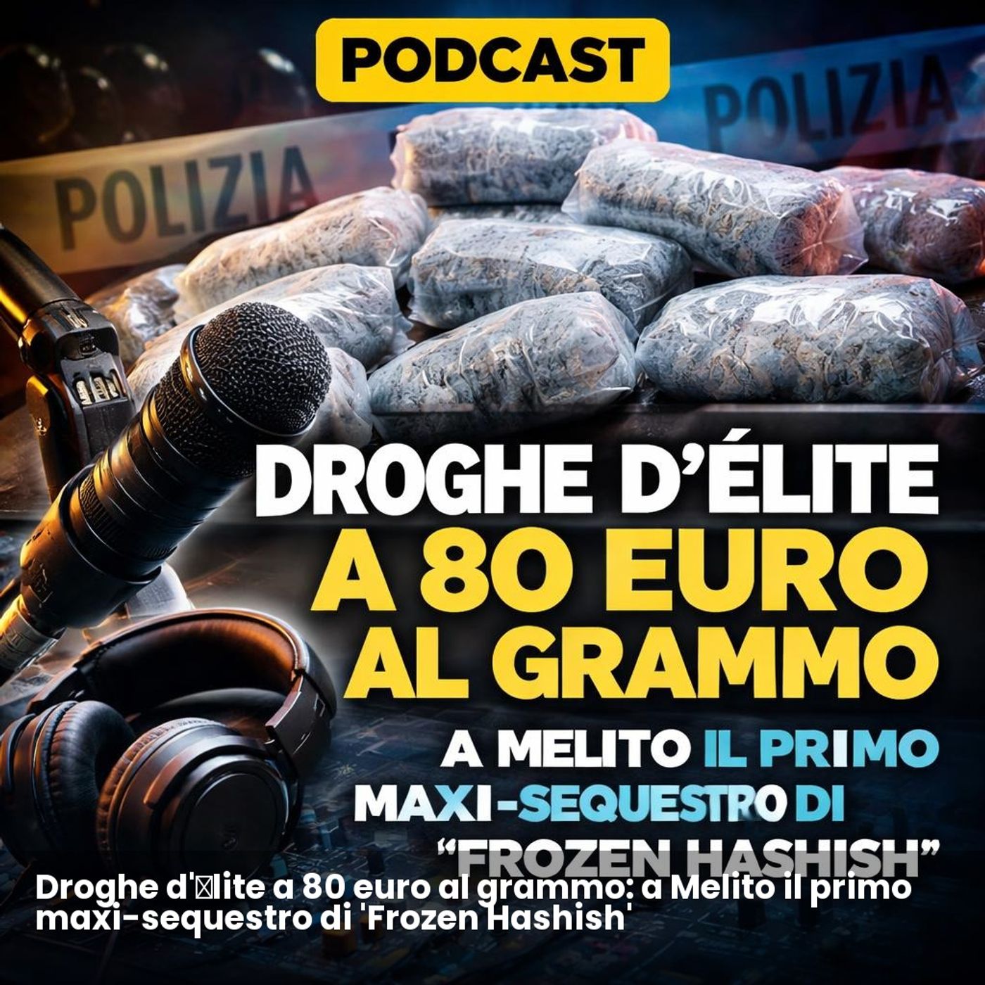 Droghe d'élite a 80 euro al grammo: a Melito il primo maxi-sequestro di 'Frozen Hashish' episode artwork