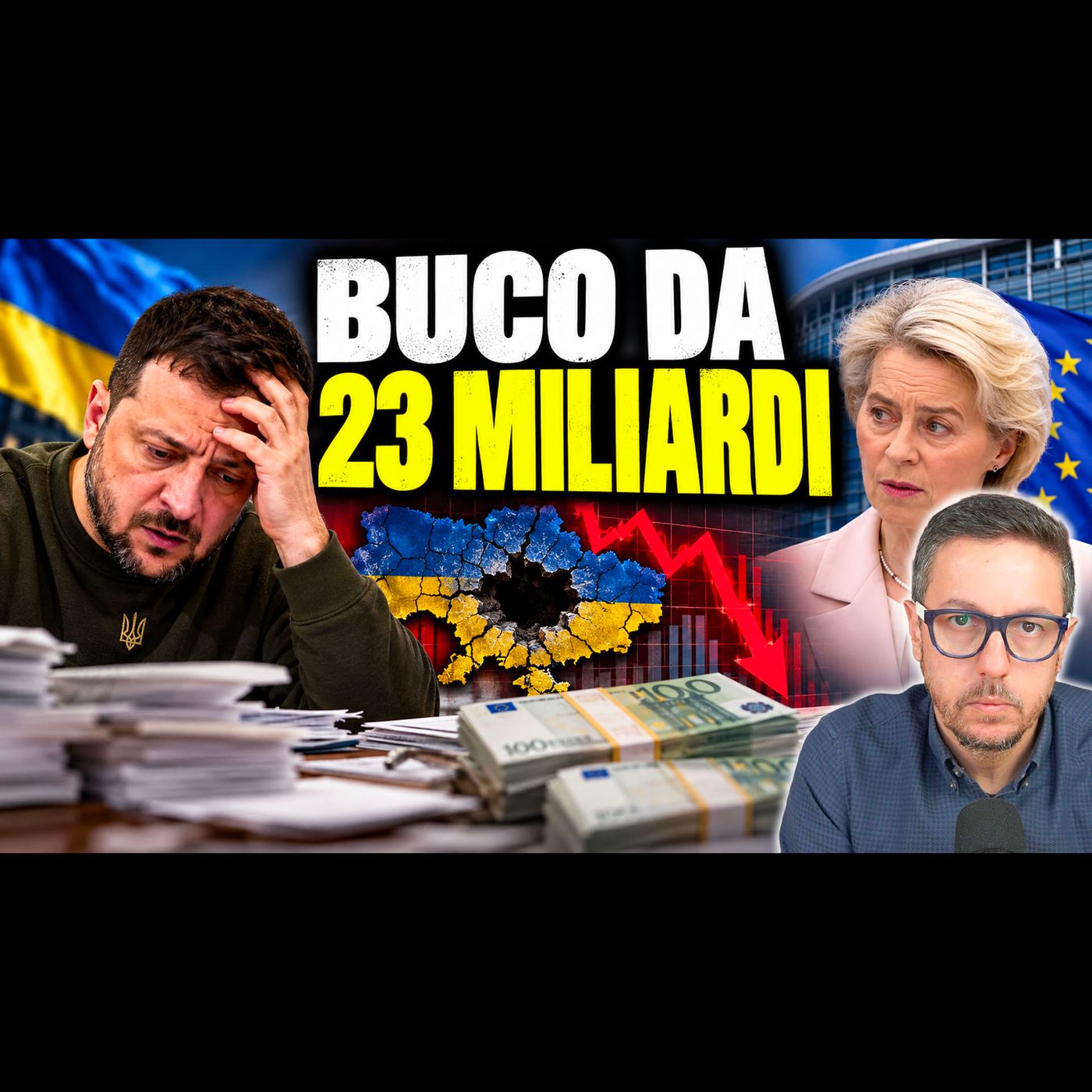 VORAGINE NEI CONTI DI KIEV | ZELENSKY CHIEDE ORA I MILIARDI DEL 2027 ALLA VON DER LEYEN episode artwork