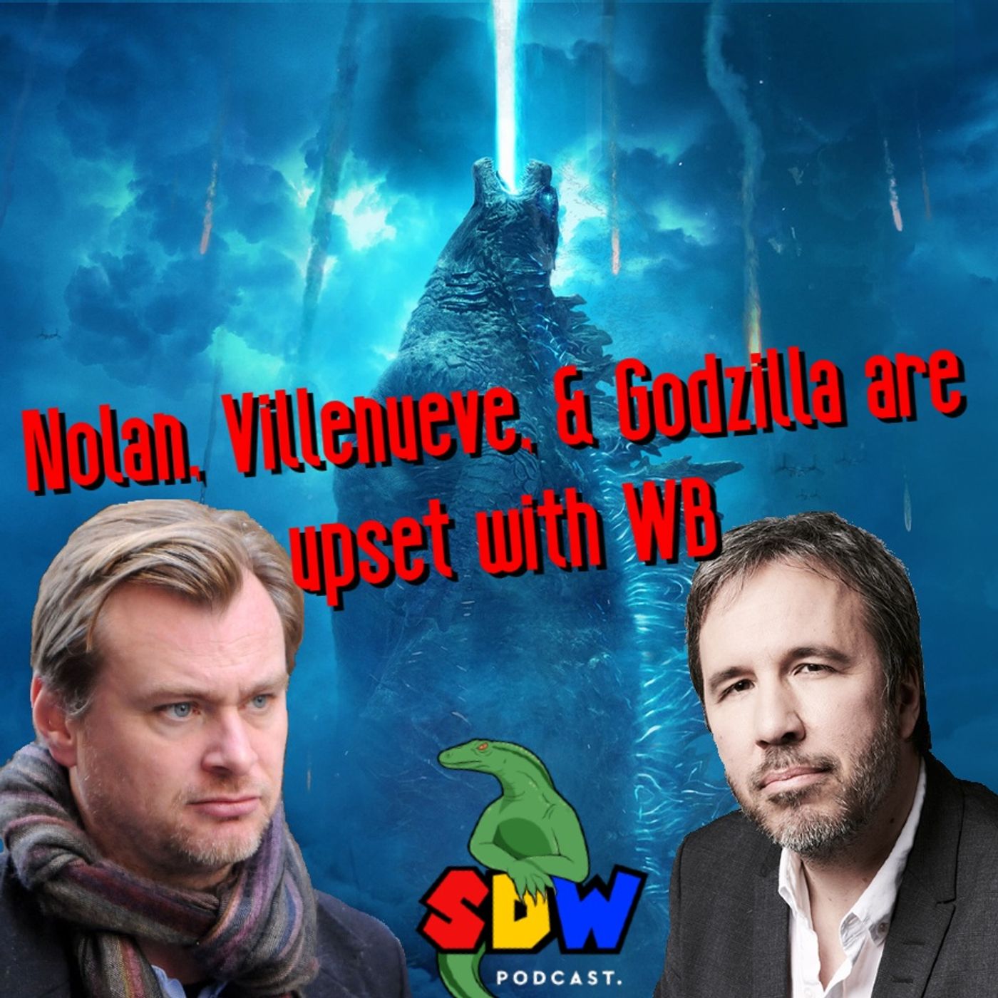 Nolan, Villenueve, & Godzilla are upset with WB episode artwork