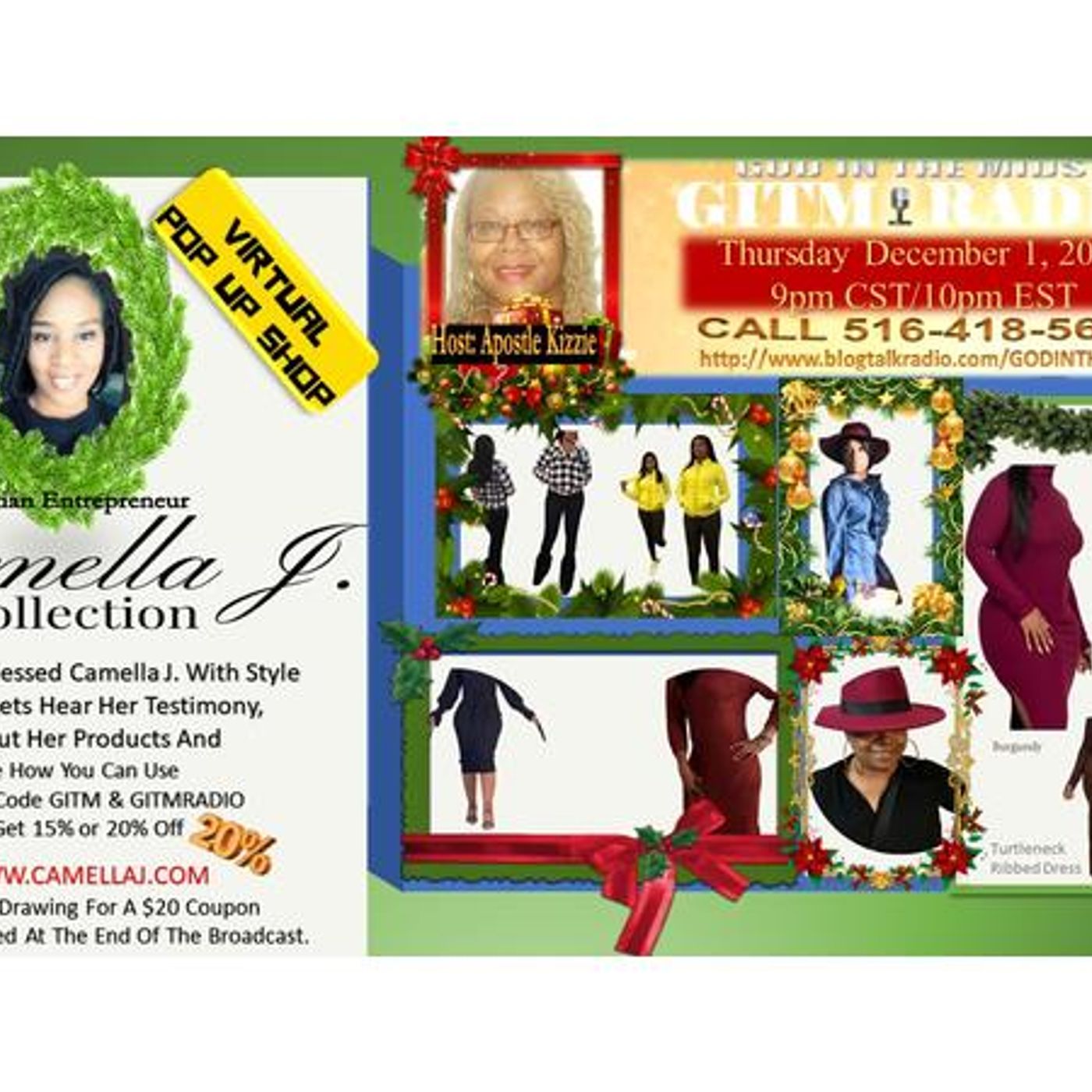 GITM #1 Virtual Pop Up Shop 12.1.2022:Camella Jones - Camella J. Collection episode artwork