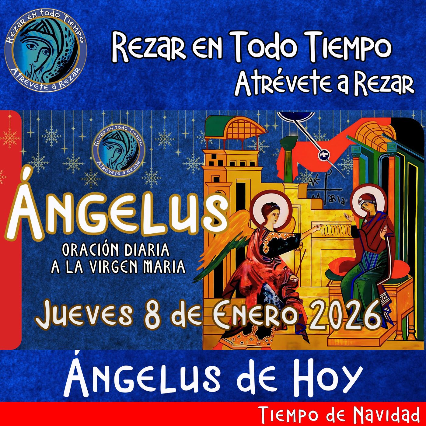 Angelus del día de hoy Jueves 8 de Enero 2026.  🌹Oracion diaria a la Virgen María 🙏 episode artwork