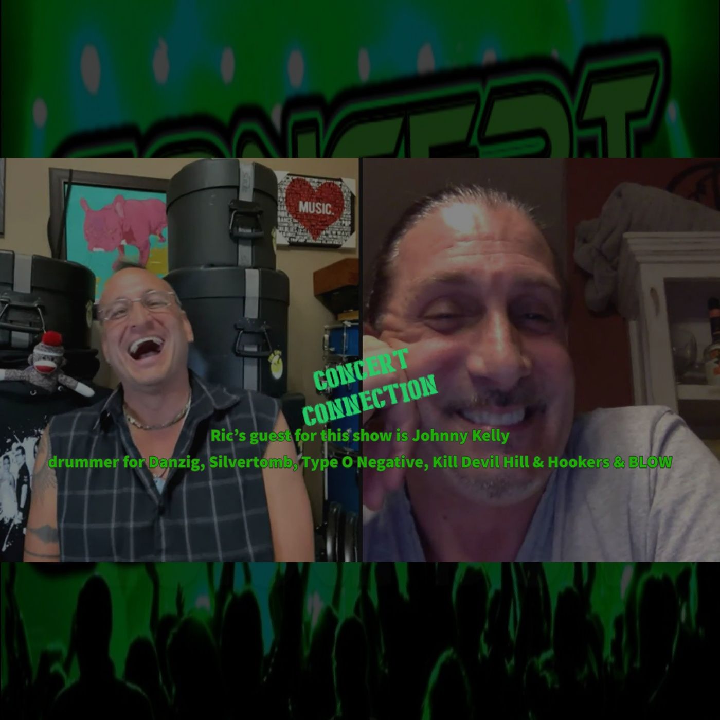 CC August 27, 2020  Ric’s guest for this show is Johnny Kelly drummer for Danzig & Type O Negative episode artwork