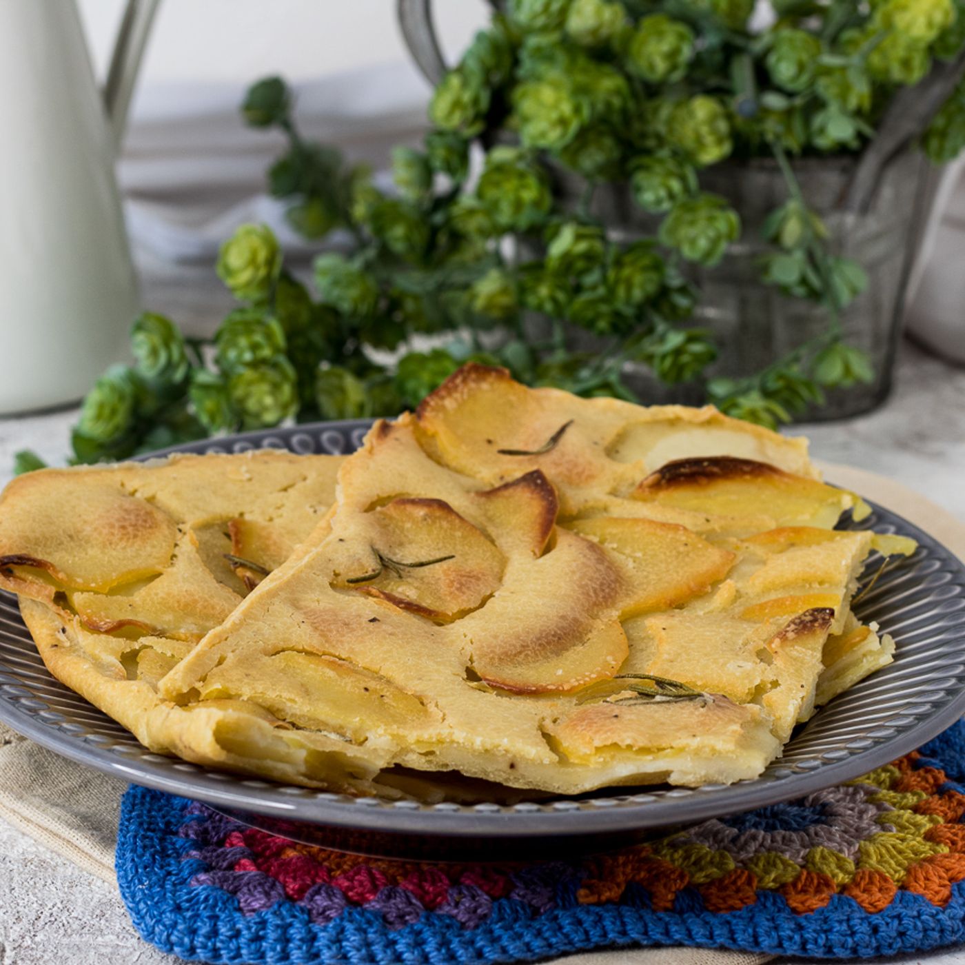 SCHIACCIATA DI PATATE AL FORNO