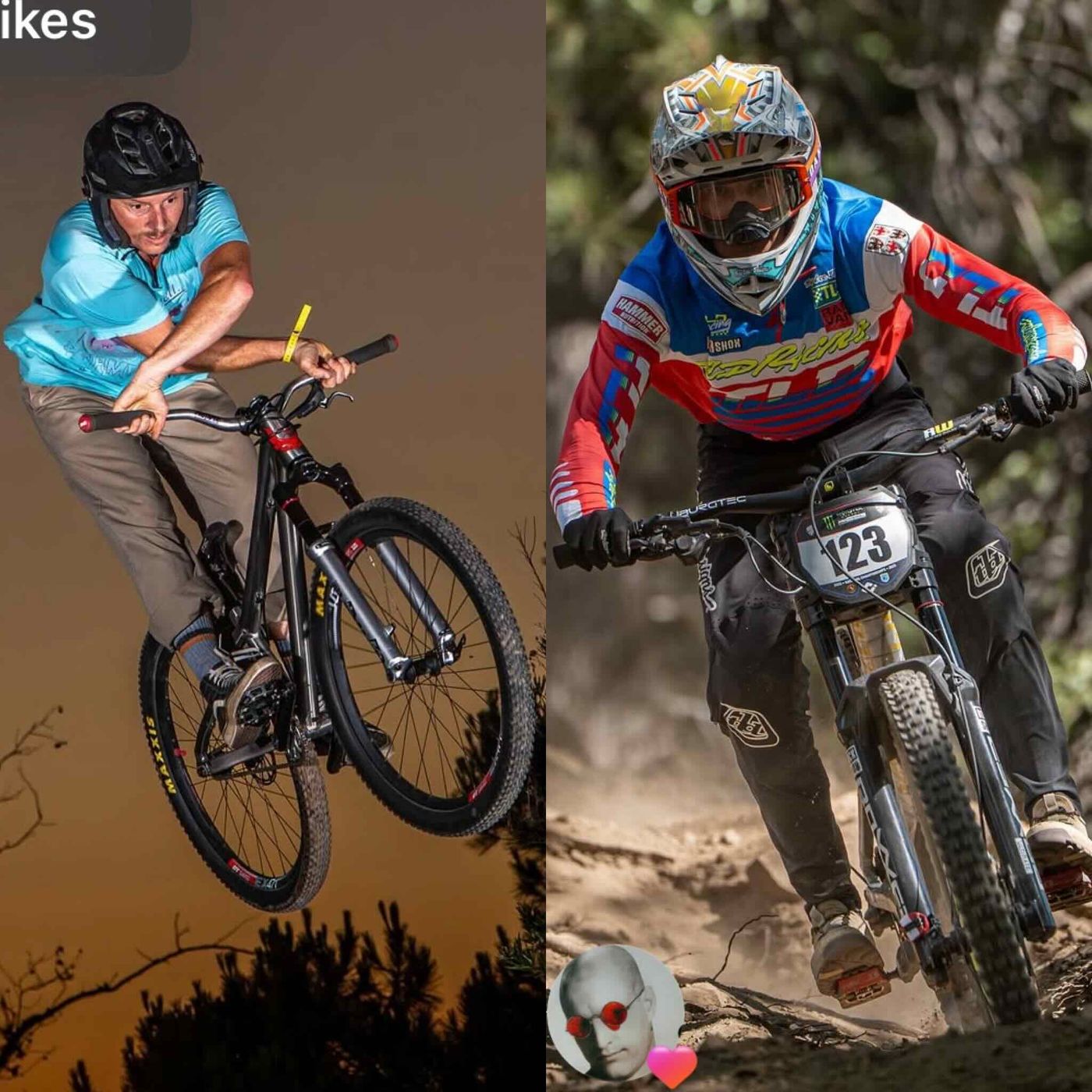 Two of OC MTB Most Prized Characters; Jess Petersen Radvan Bikes & Dylan Lee TLD episode artwork
