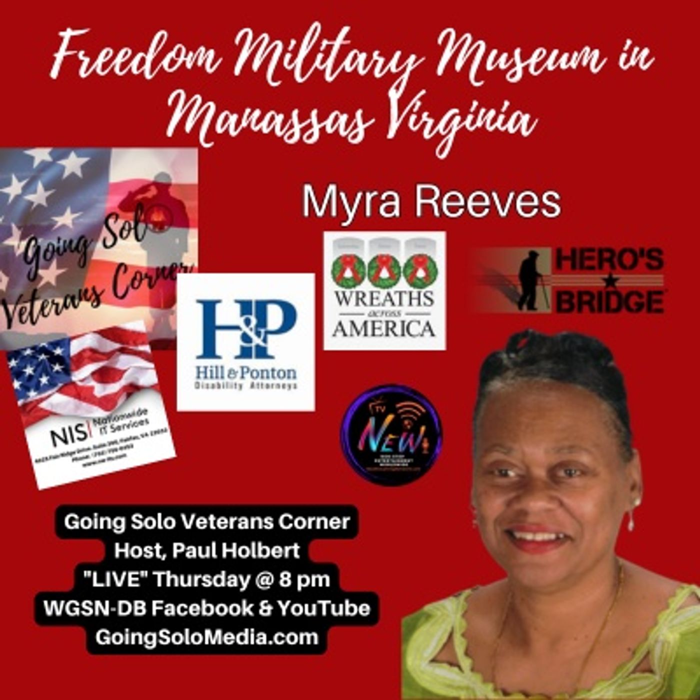 Freedom Military Museum in Manassas Virginia - Myra Reeves episode artwork